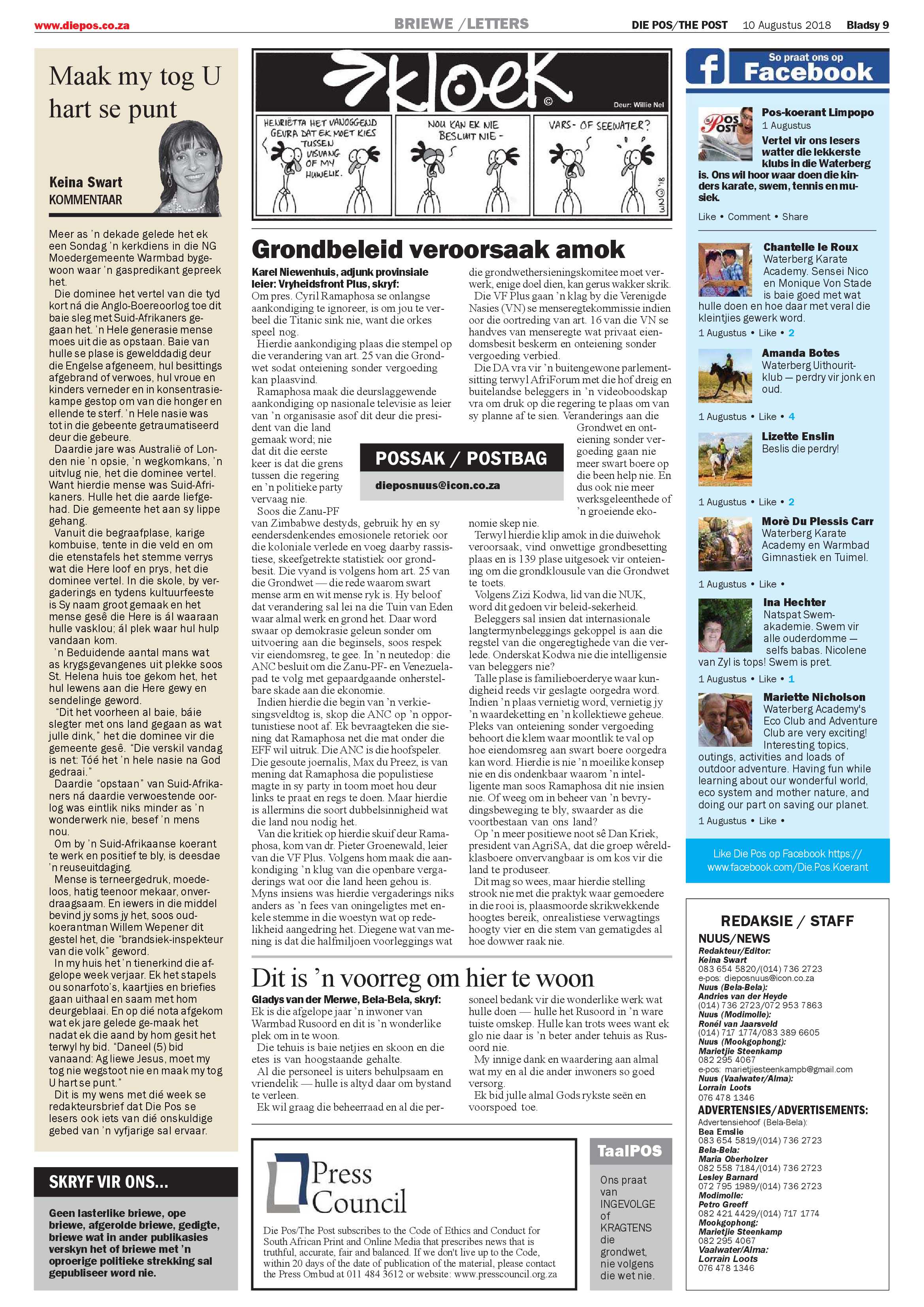 Die Pos 10 August 2018 page 9