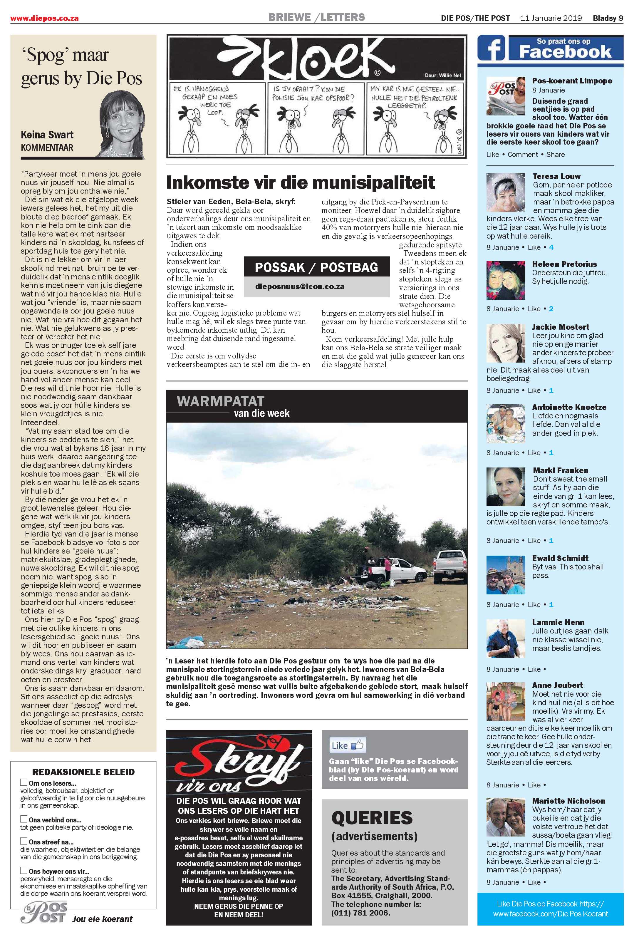 Die Pos 11 January 2019 page 9