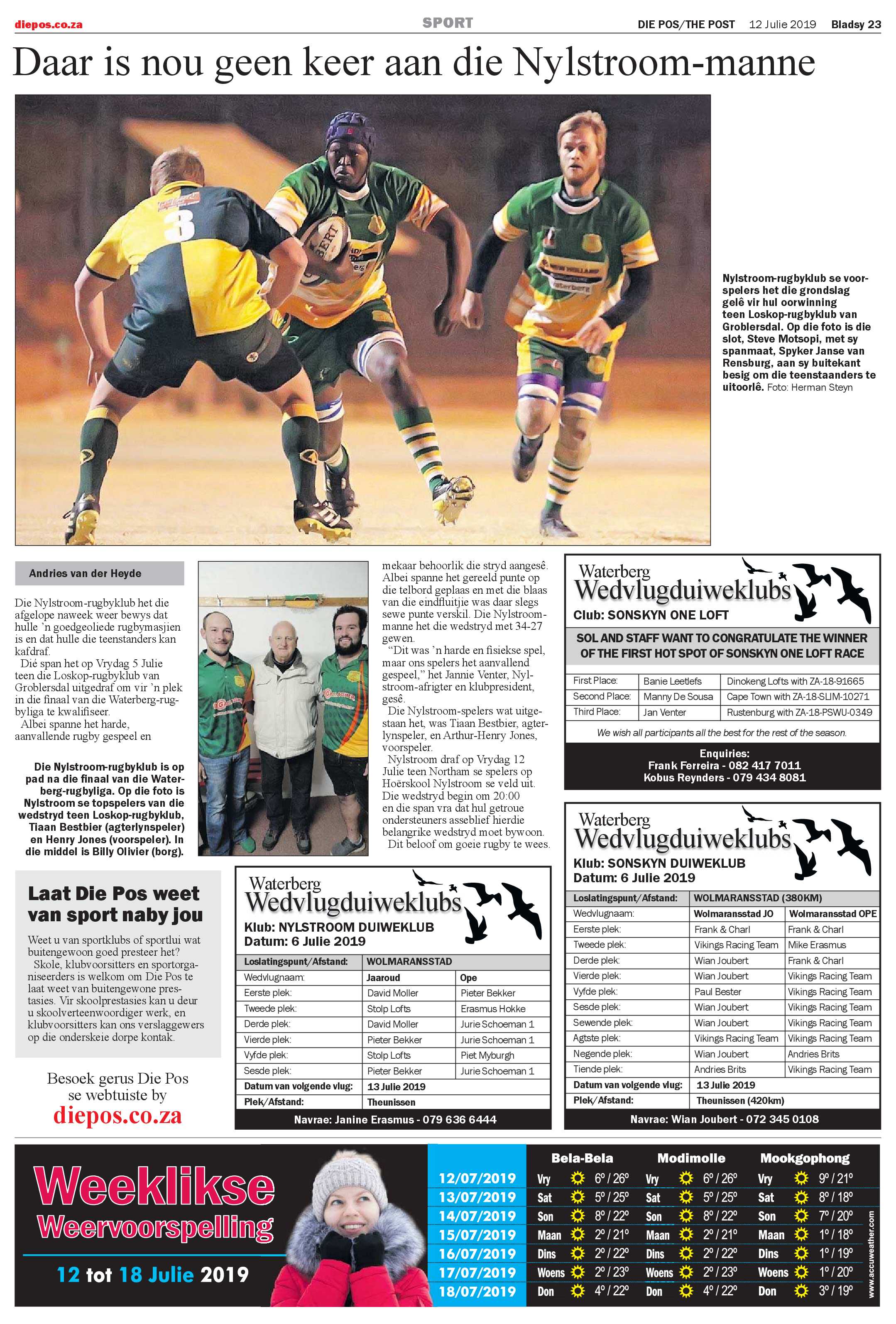 Die Pos 12 July 2019 page 23