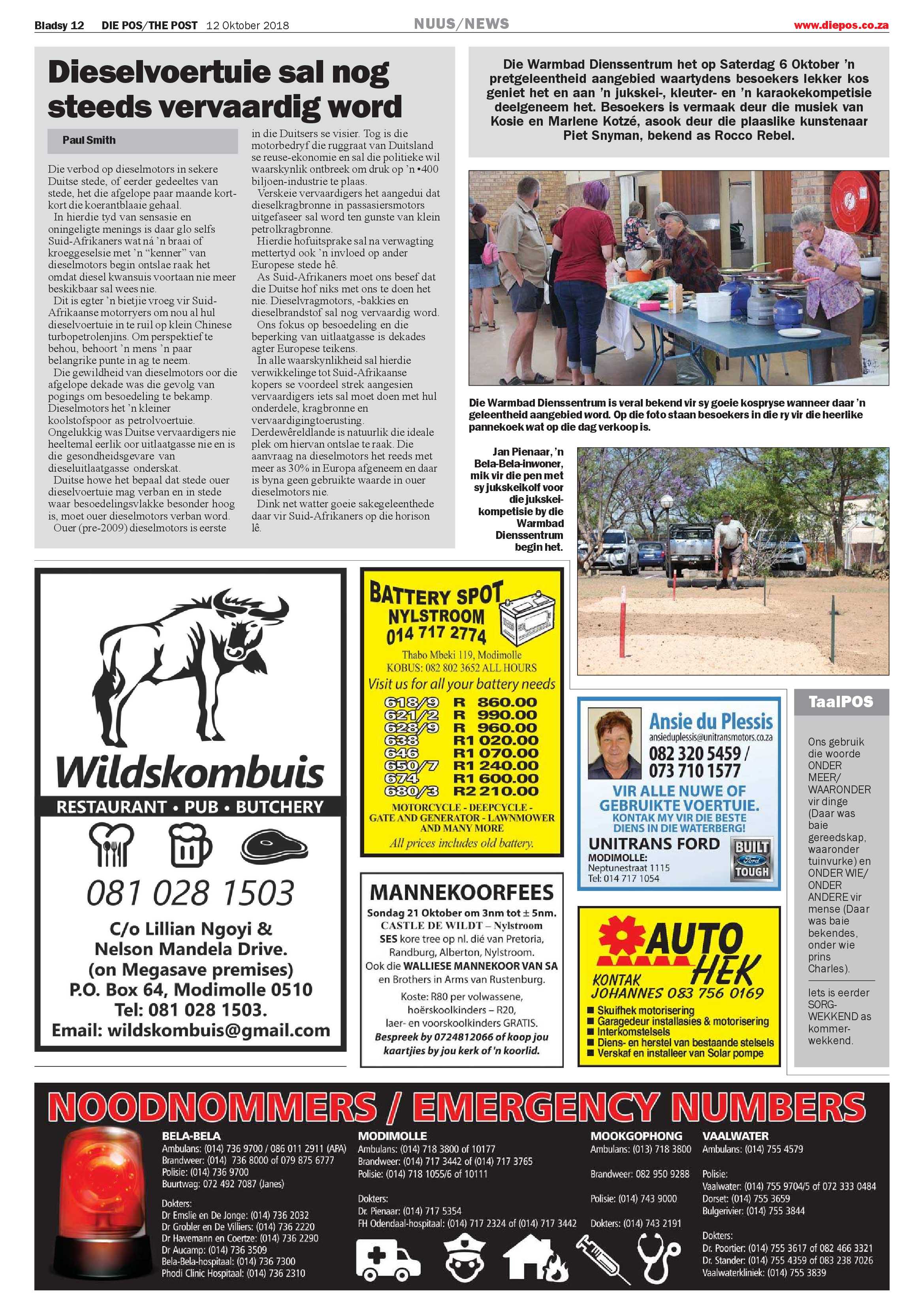 Die Pos 12 October 2018 page 12