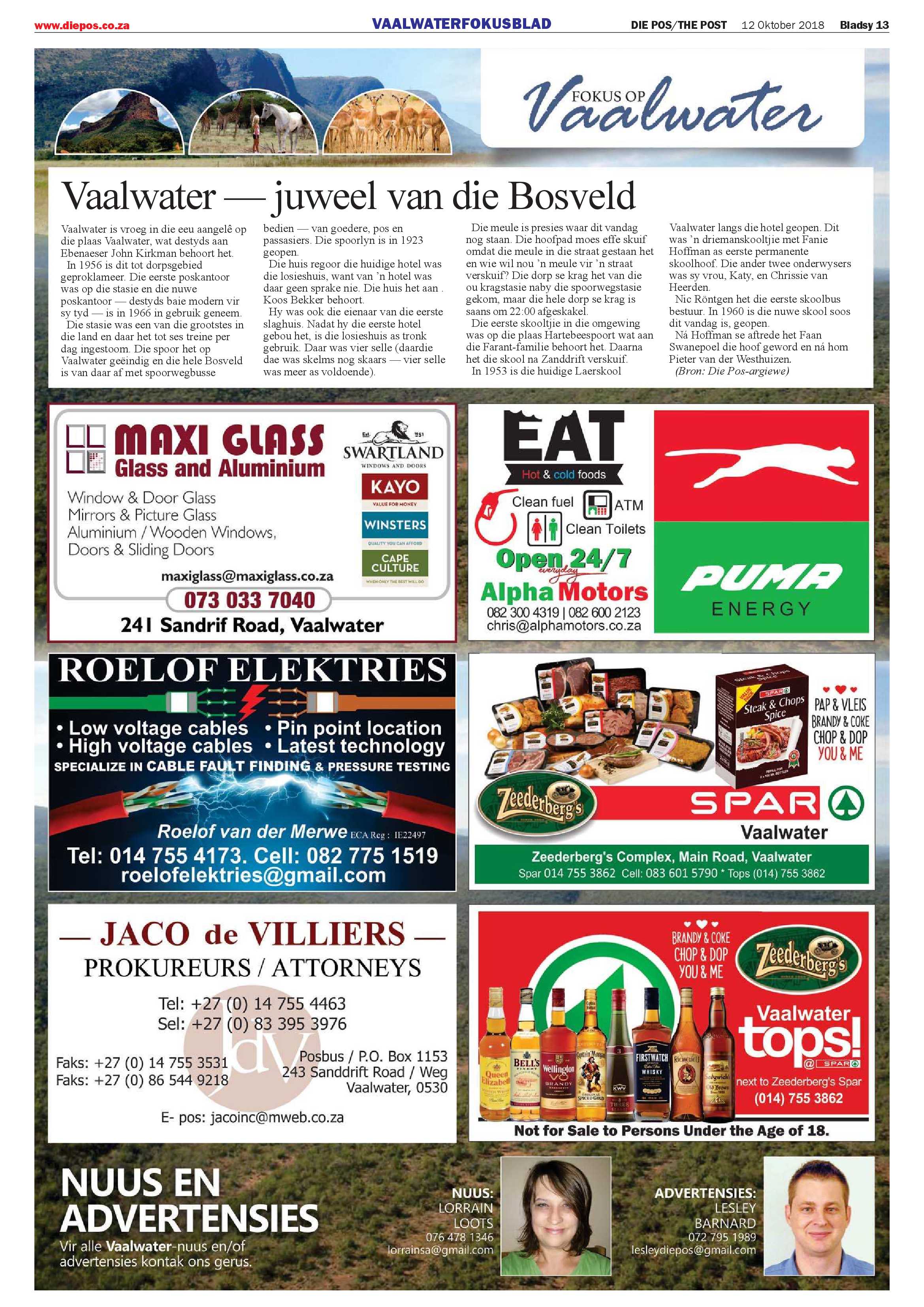 Die Pos 12 October 2018 page 13