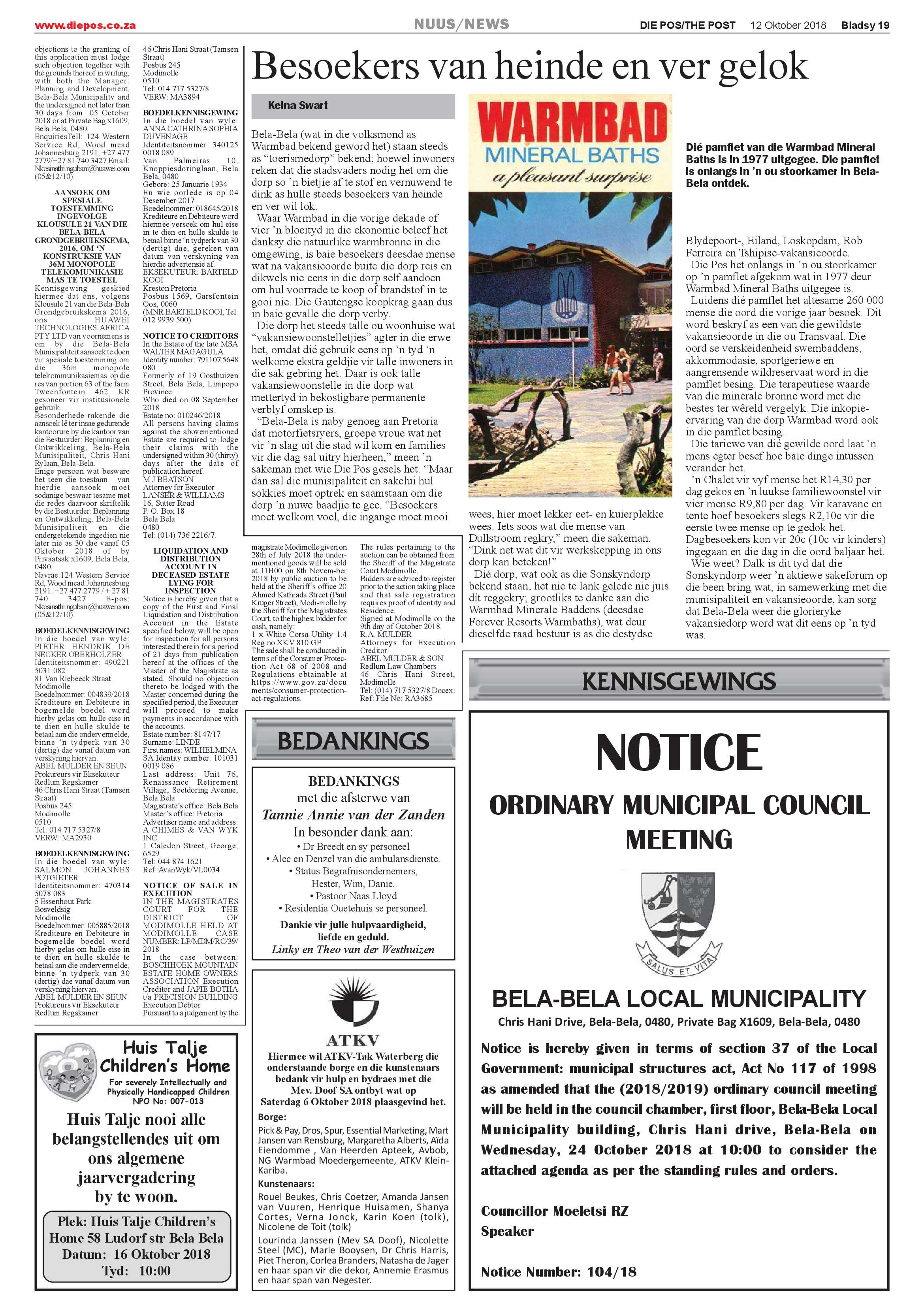 Die Pos 12 October 2018 page 19