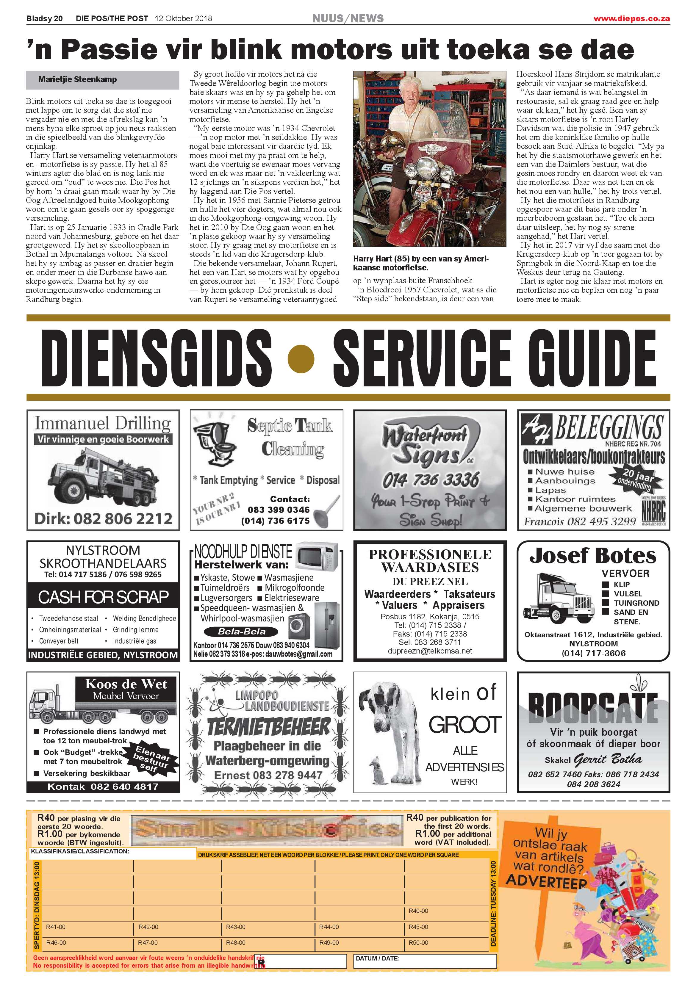 Die Pos 12 October 2018 page 20