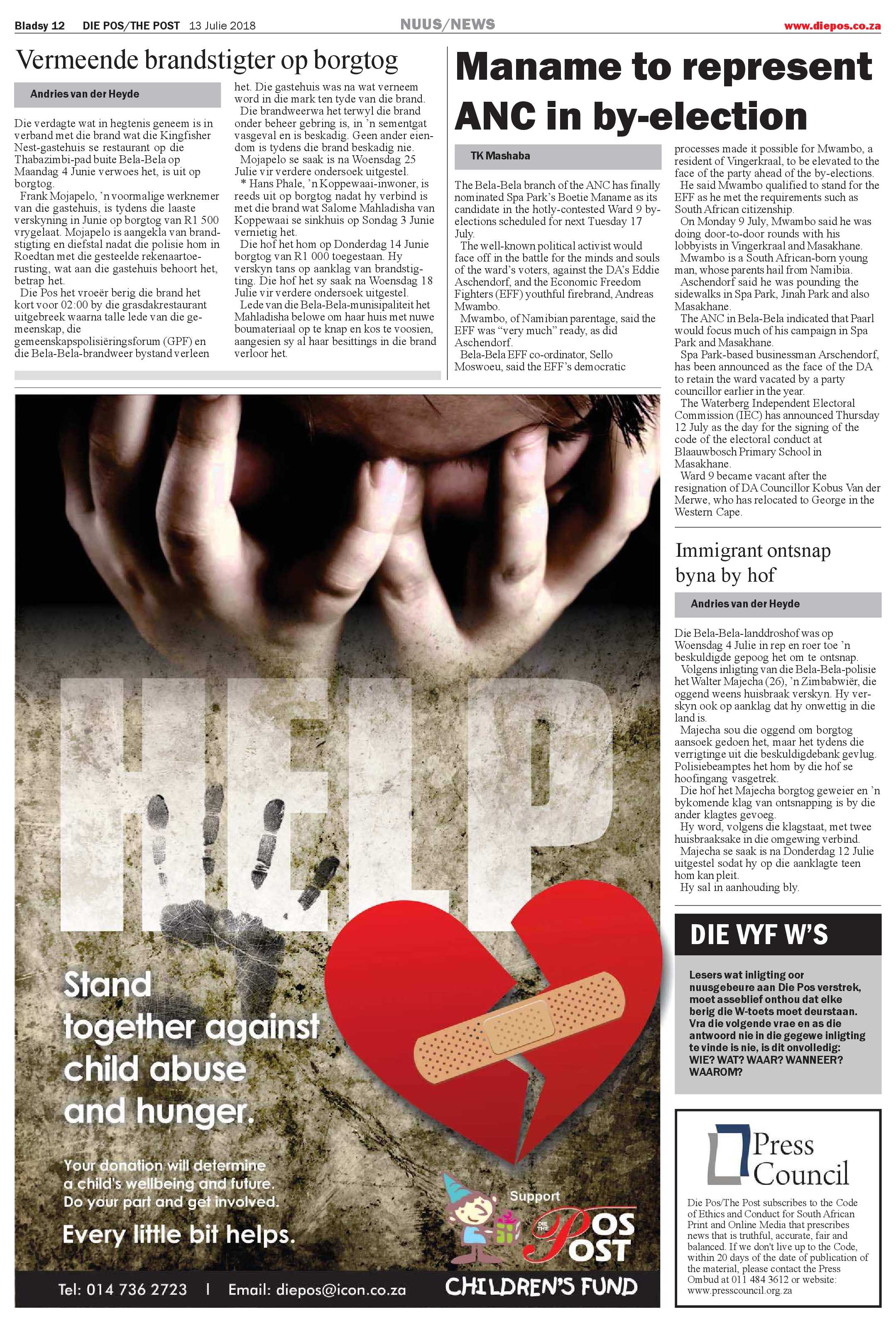 Die Pos 13 July 2018 page 12