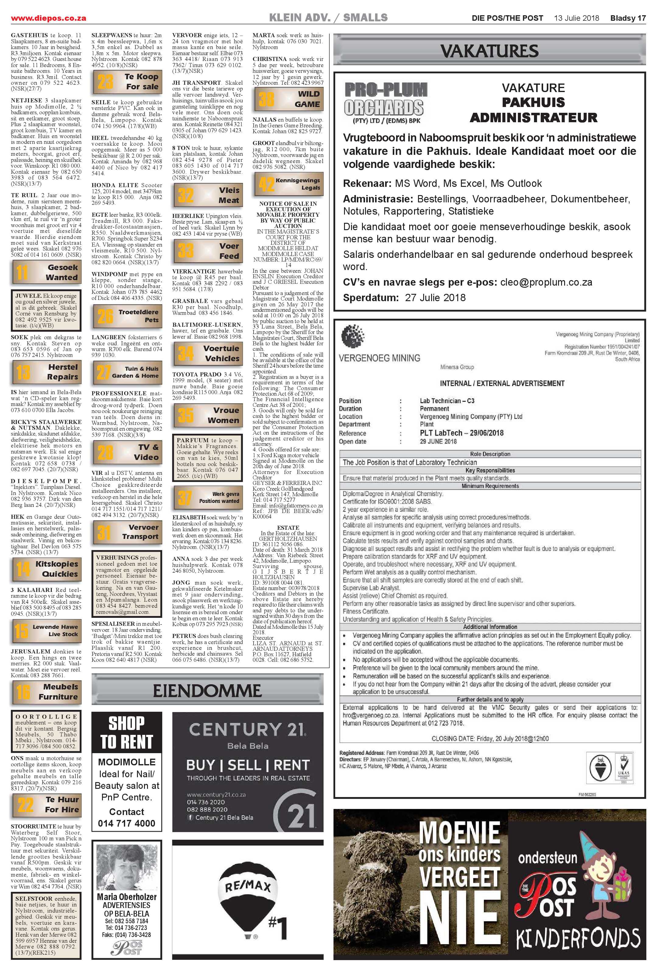 Die Pos 13 July 2018 page 17