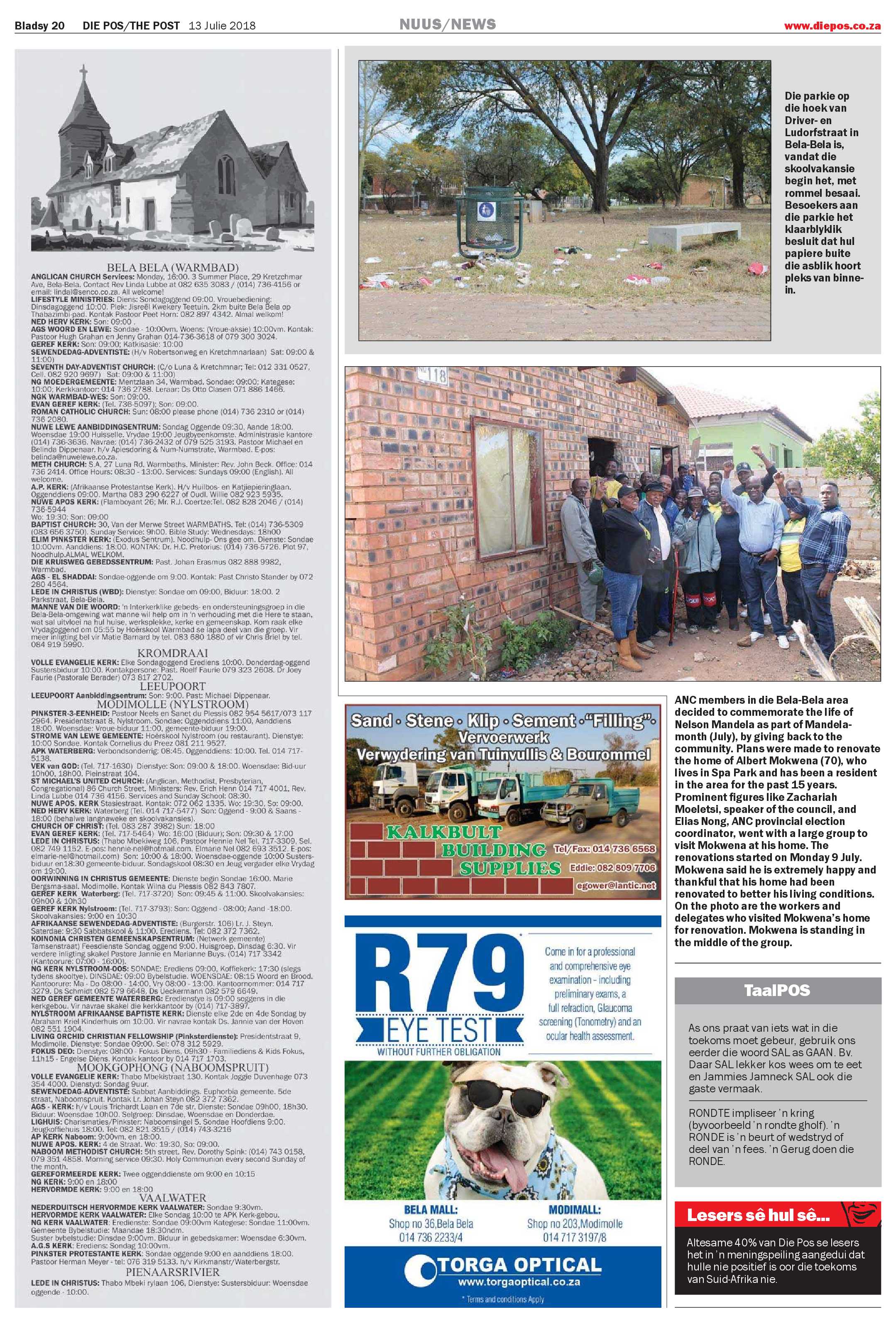 Die Pos 13 July 2018 page 20