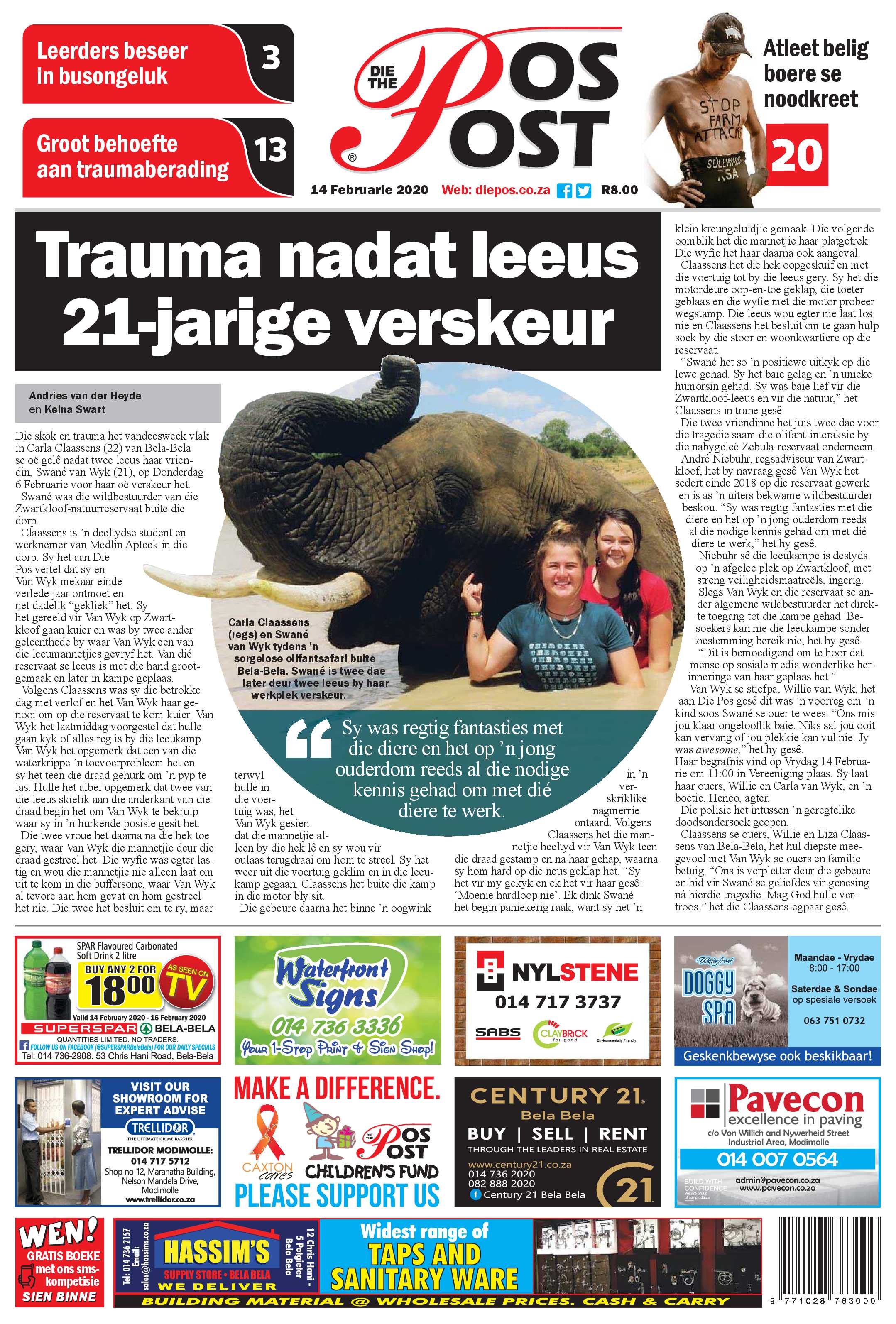Die Pos 14 Februarie 2020 page 1