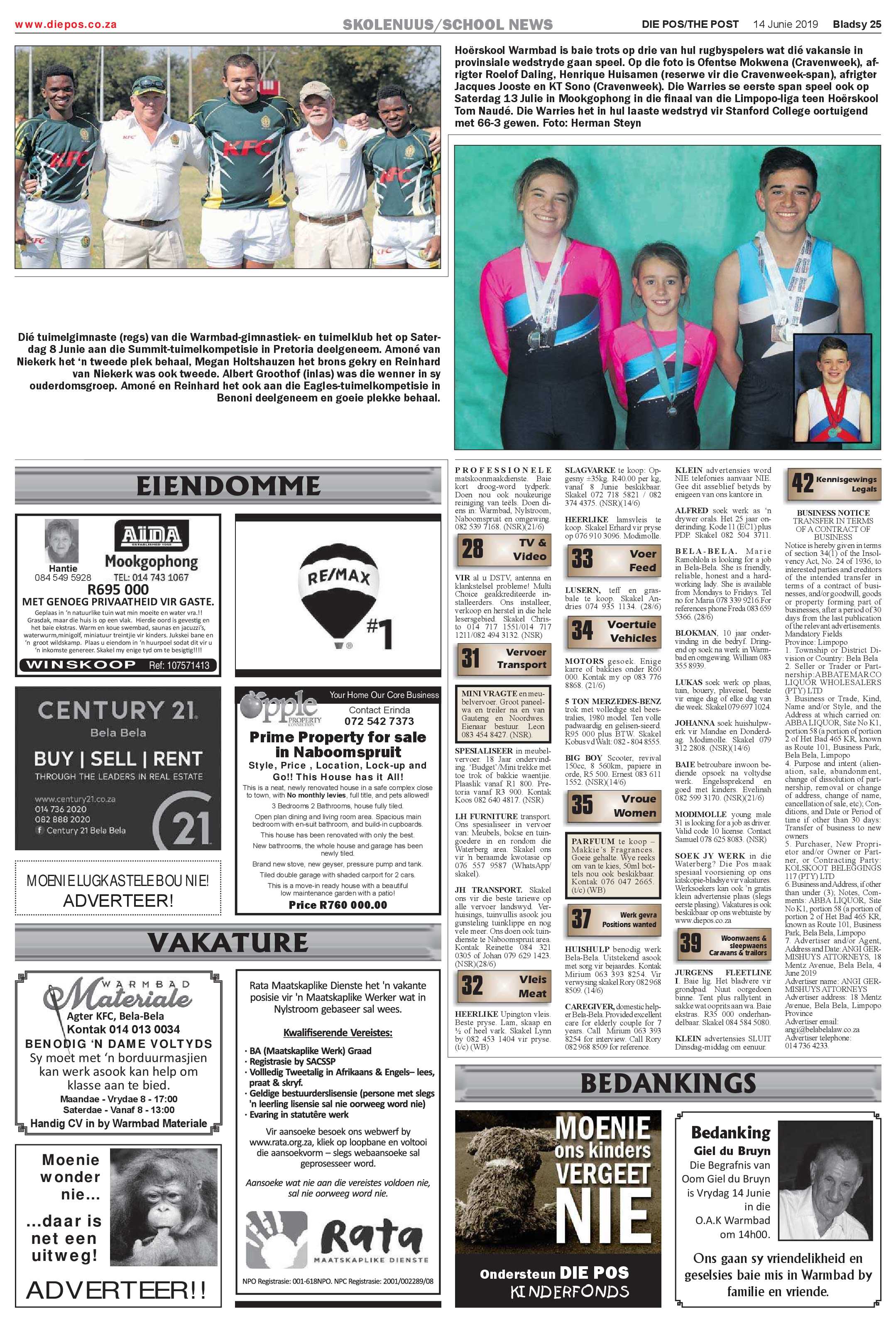 Die Pos 14 June 2019 page 25