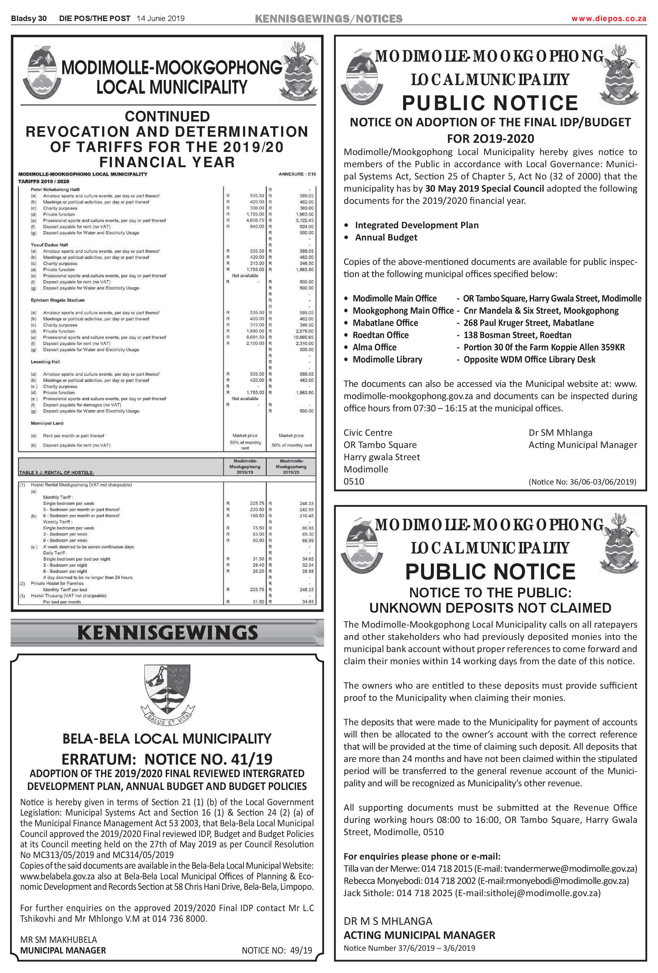 Die Pos 14 June 2019 page 30