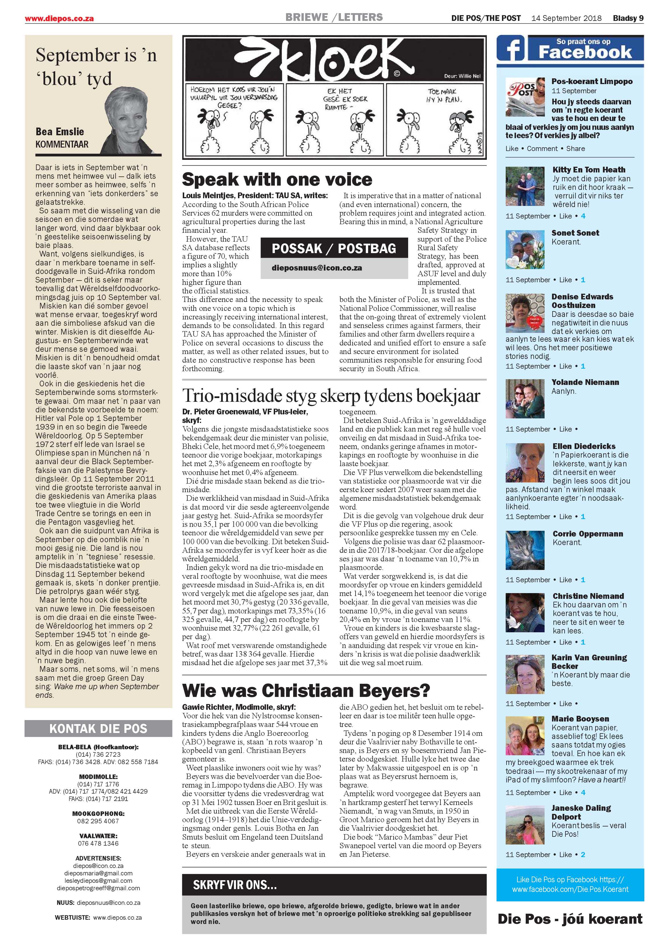 Die Pos 14 September 2018 page 9