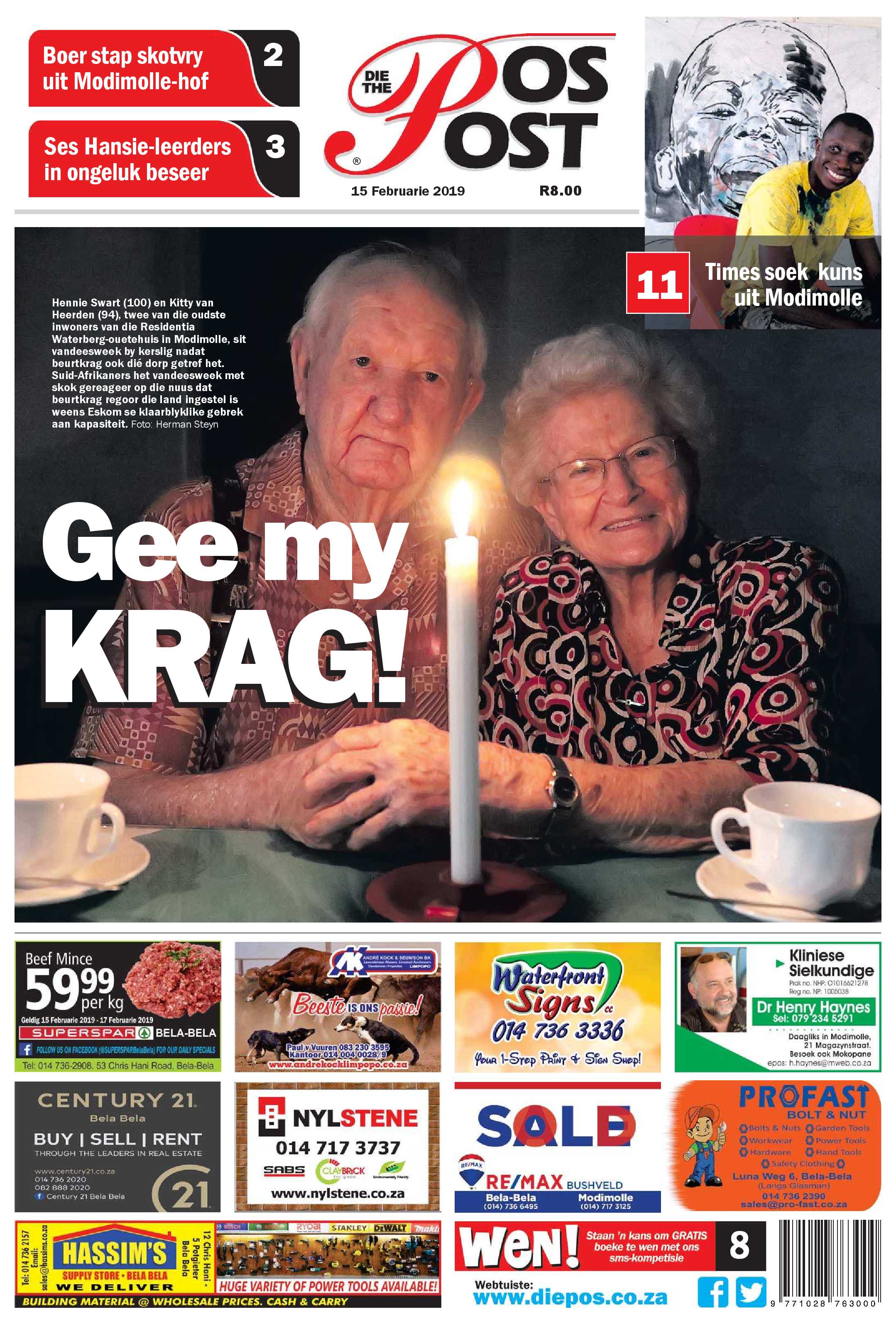 Die Pos 15 Februarie 2019 page 1