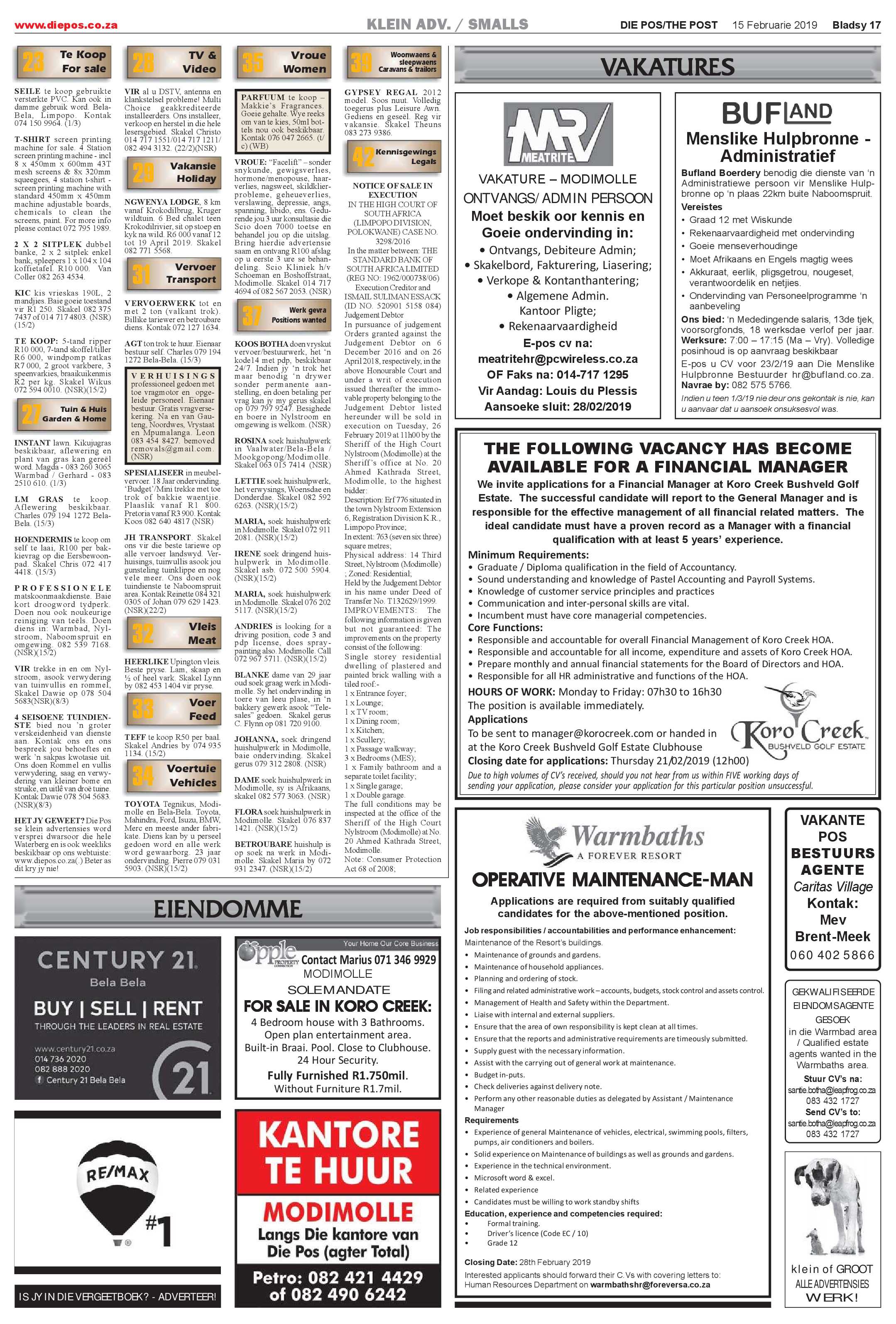 Die Pos 15 Februarie 2019 page 17