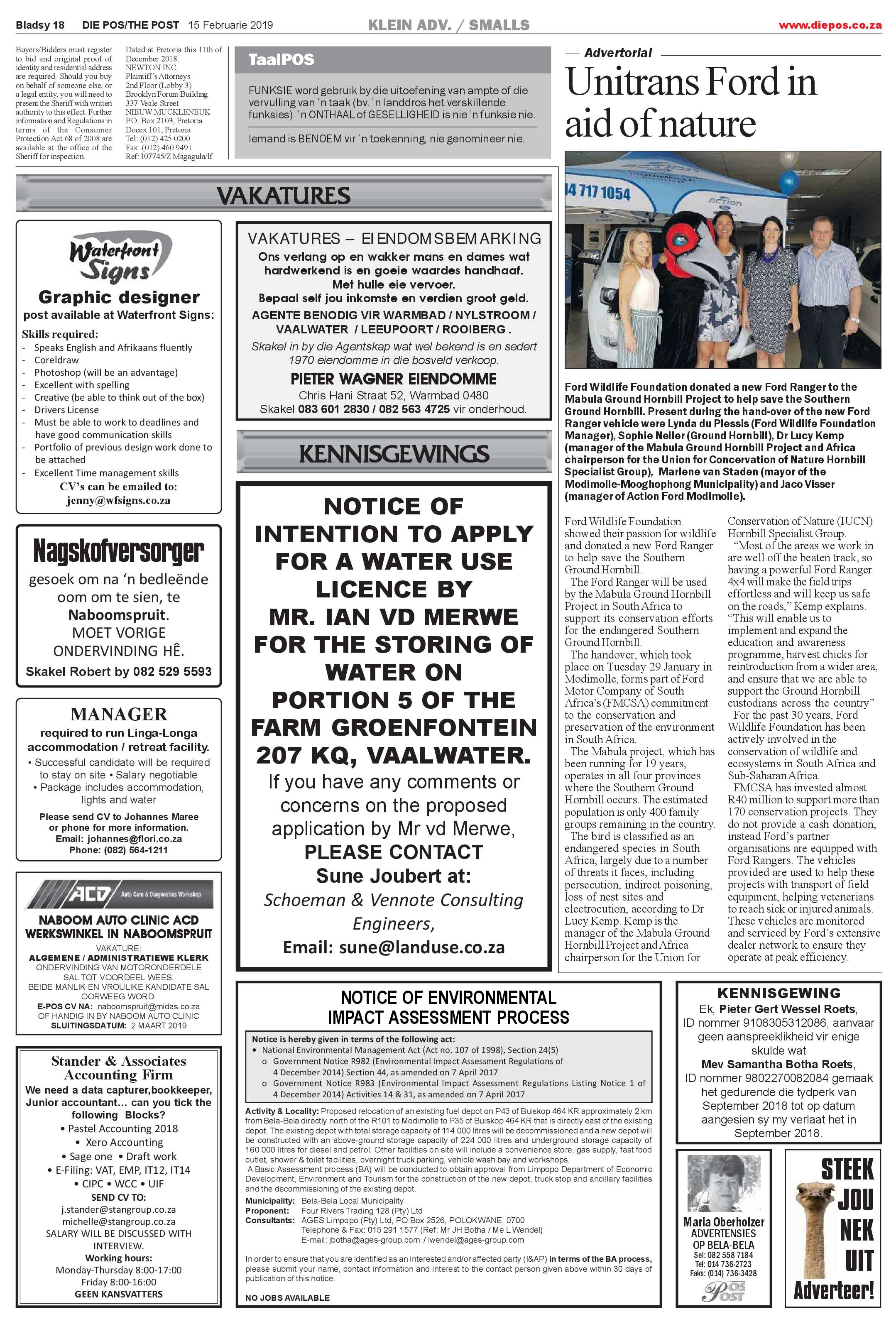 Die Pos 15 Februarie 2019 page 18