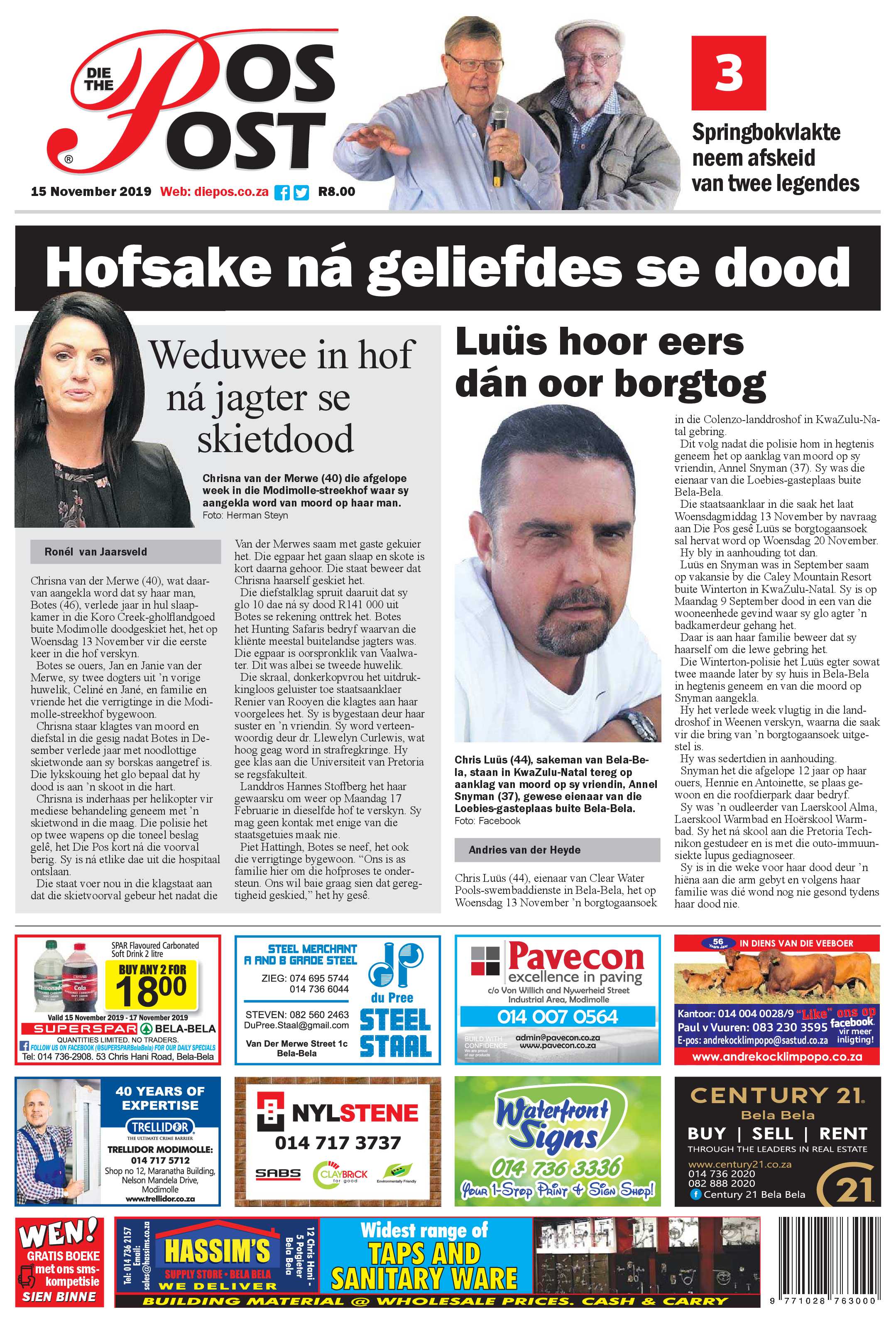 Die Pos 15 November 2019 page 1