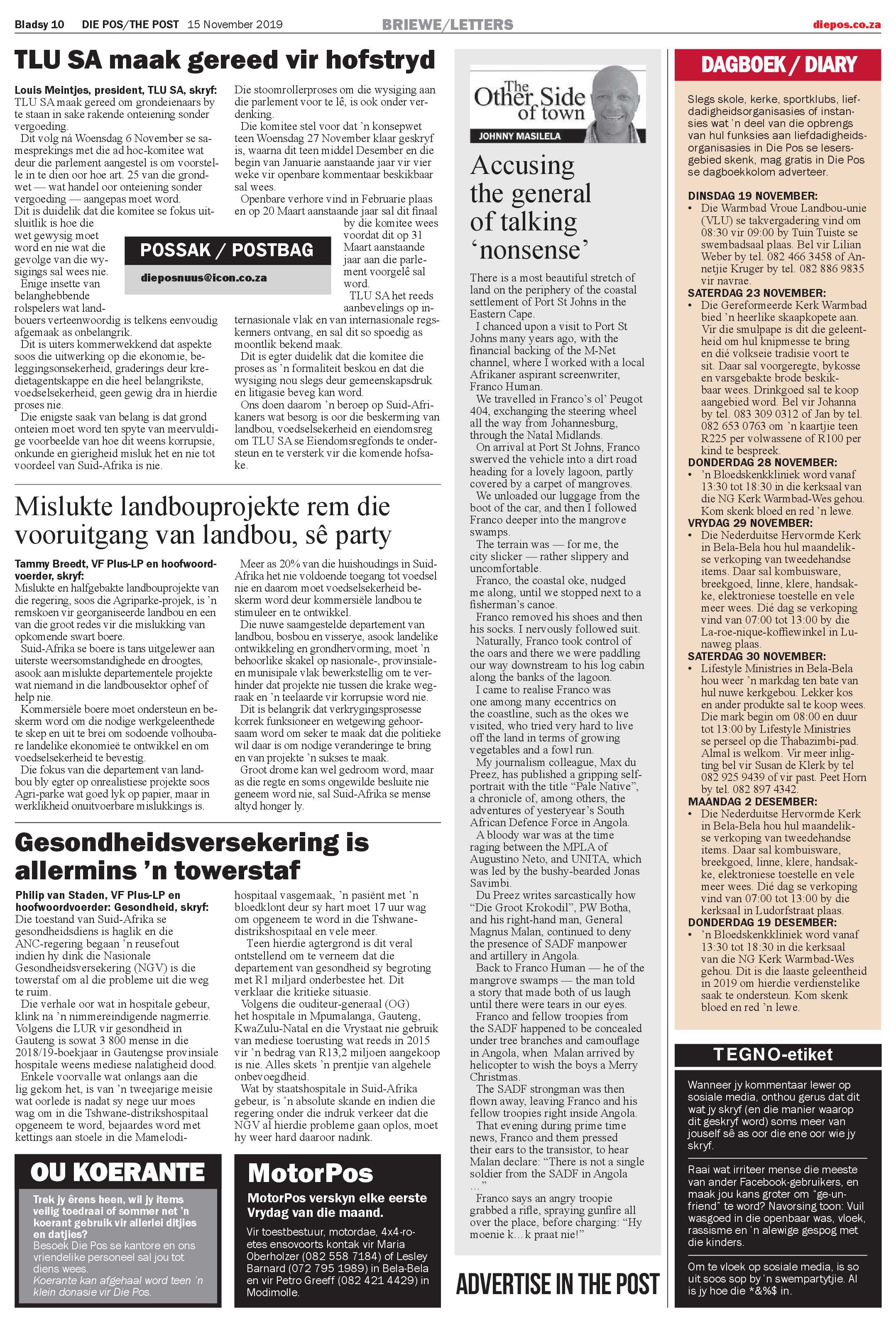 Die Pos 15 November 2019 page 10