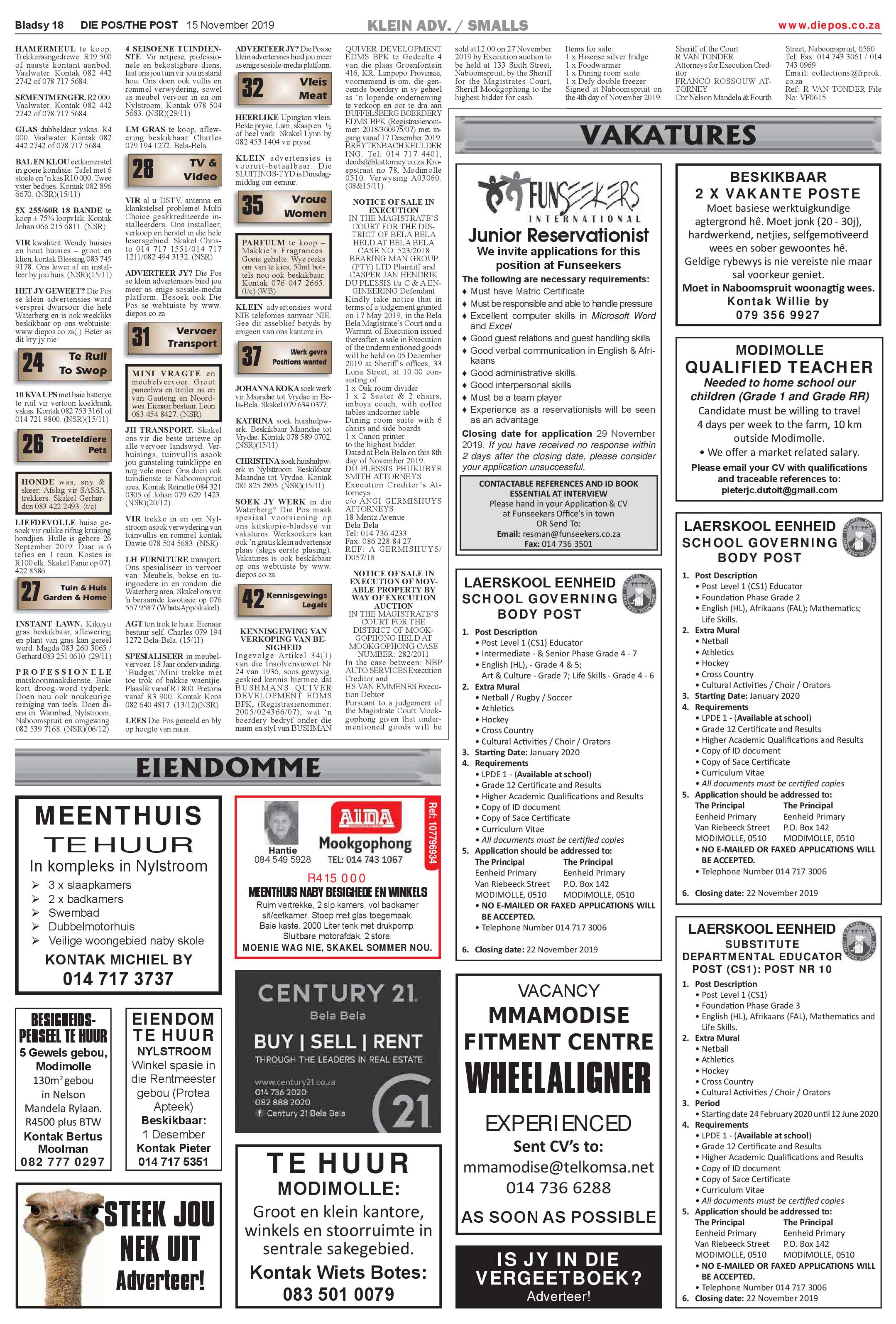 Die Pos 15 November 2019 page 18