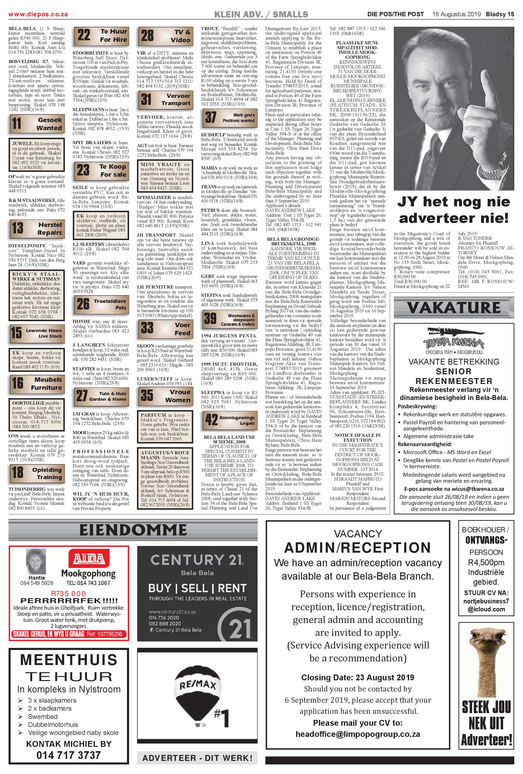 Die Pos 16 August 2019 page 15