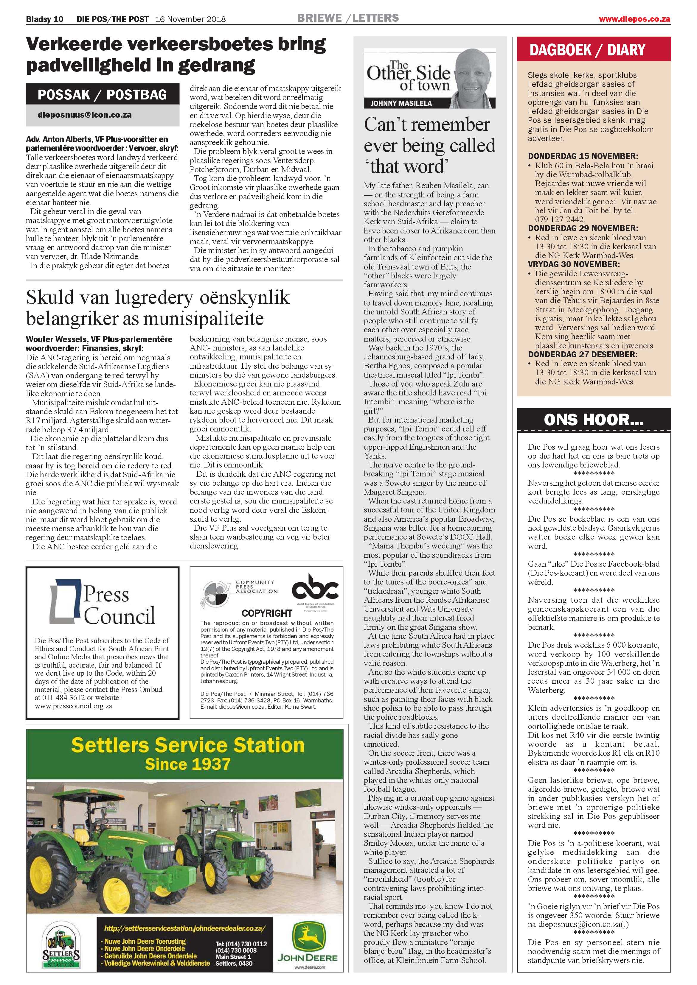 Die Pos 16 November 2018 page 10