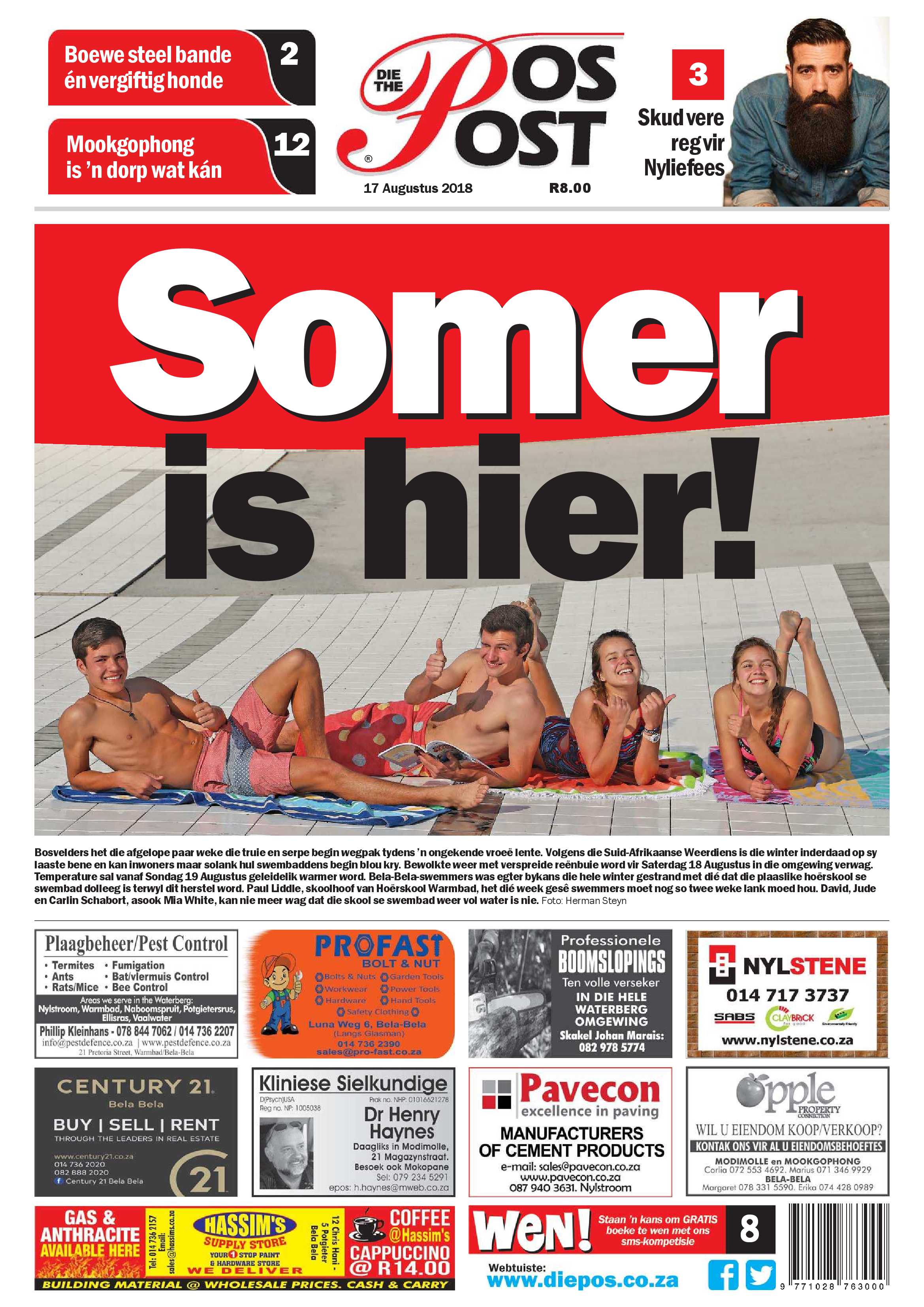 Die Pos 17 August 2018 page 1