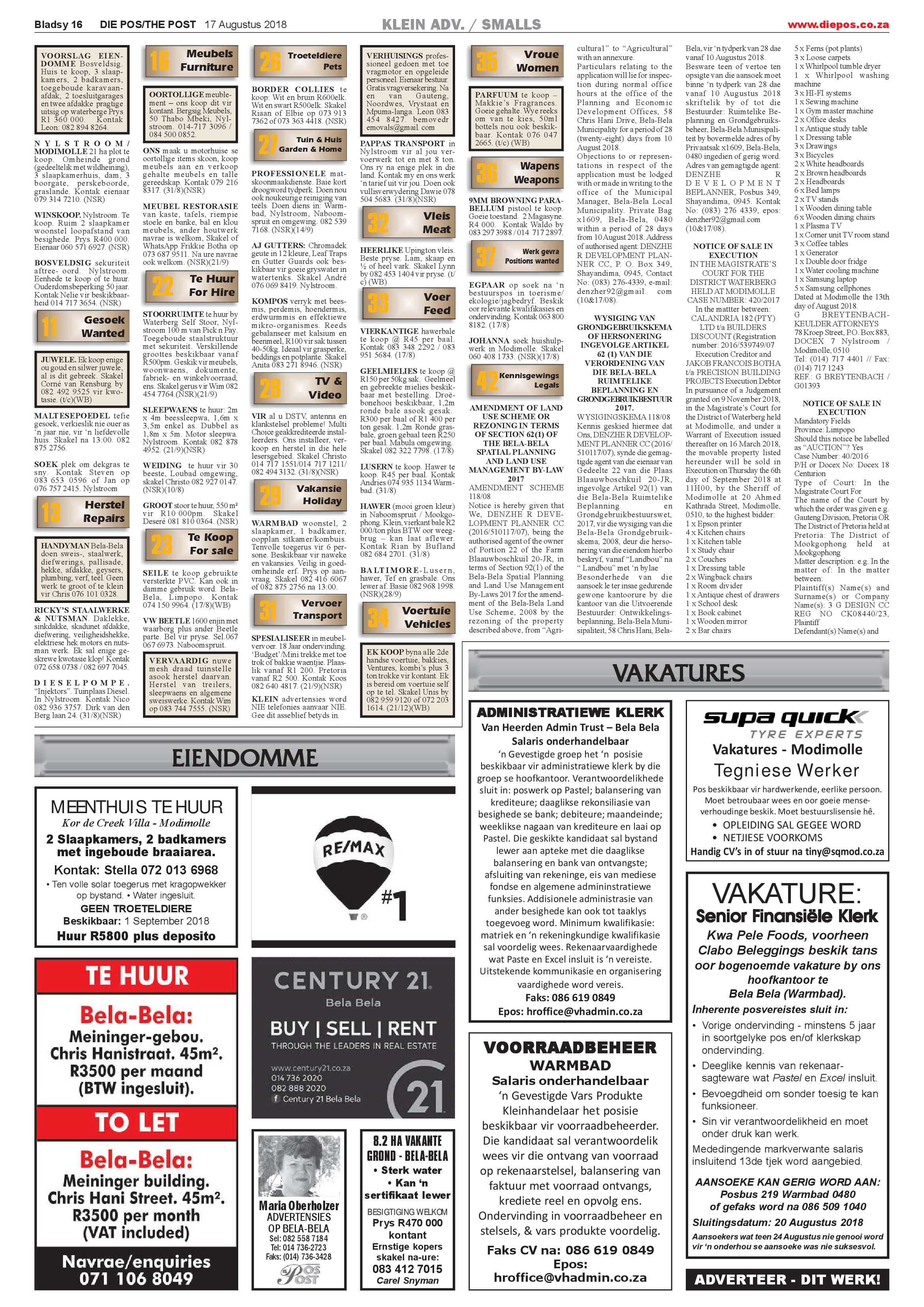 Die Pos 17 August 2018 page 16