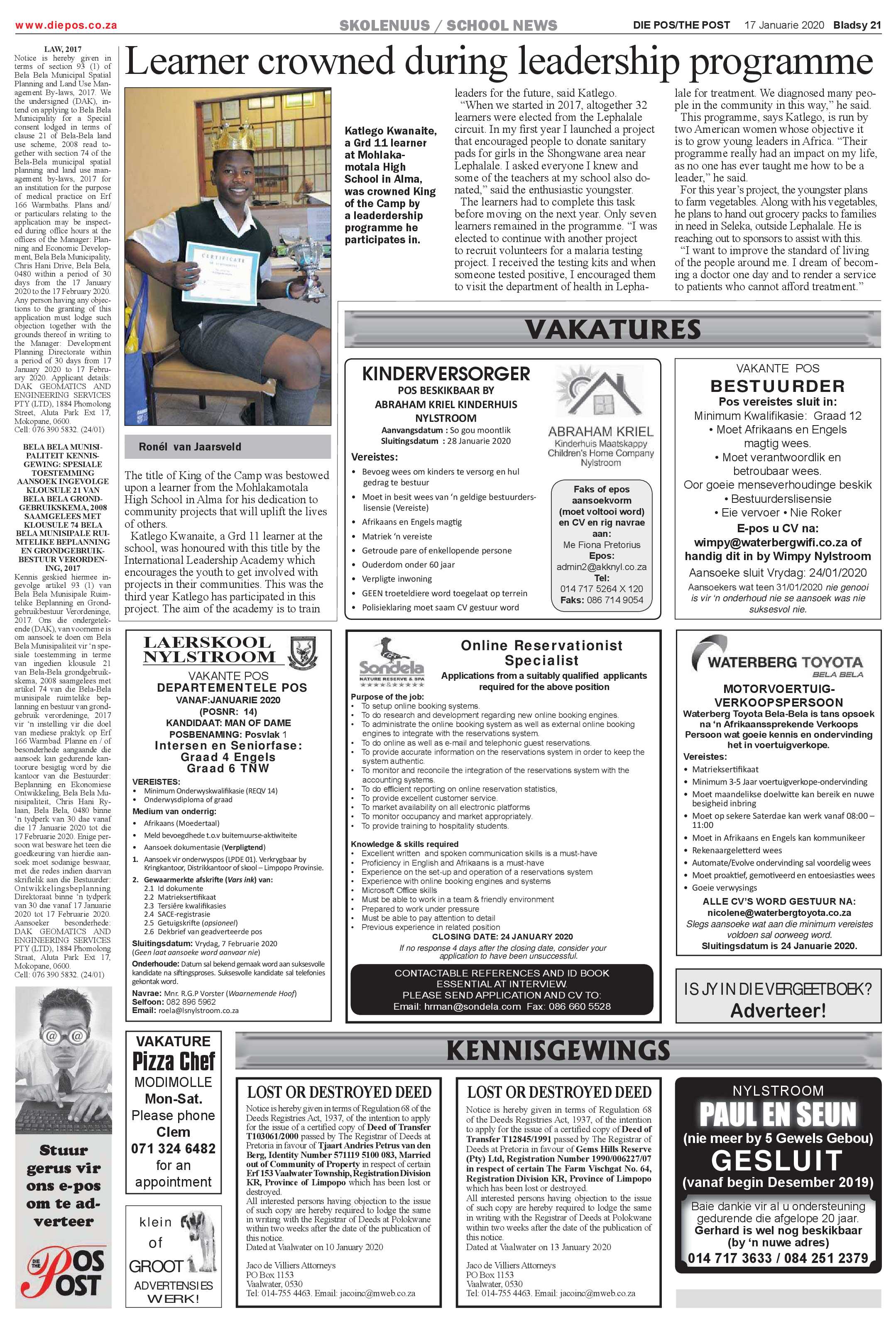 Die Pos 17 Januarie 2020 page 21