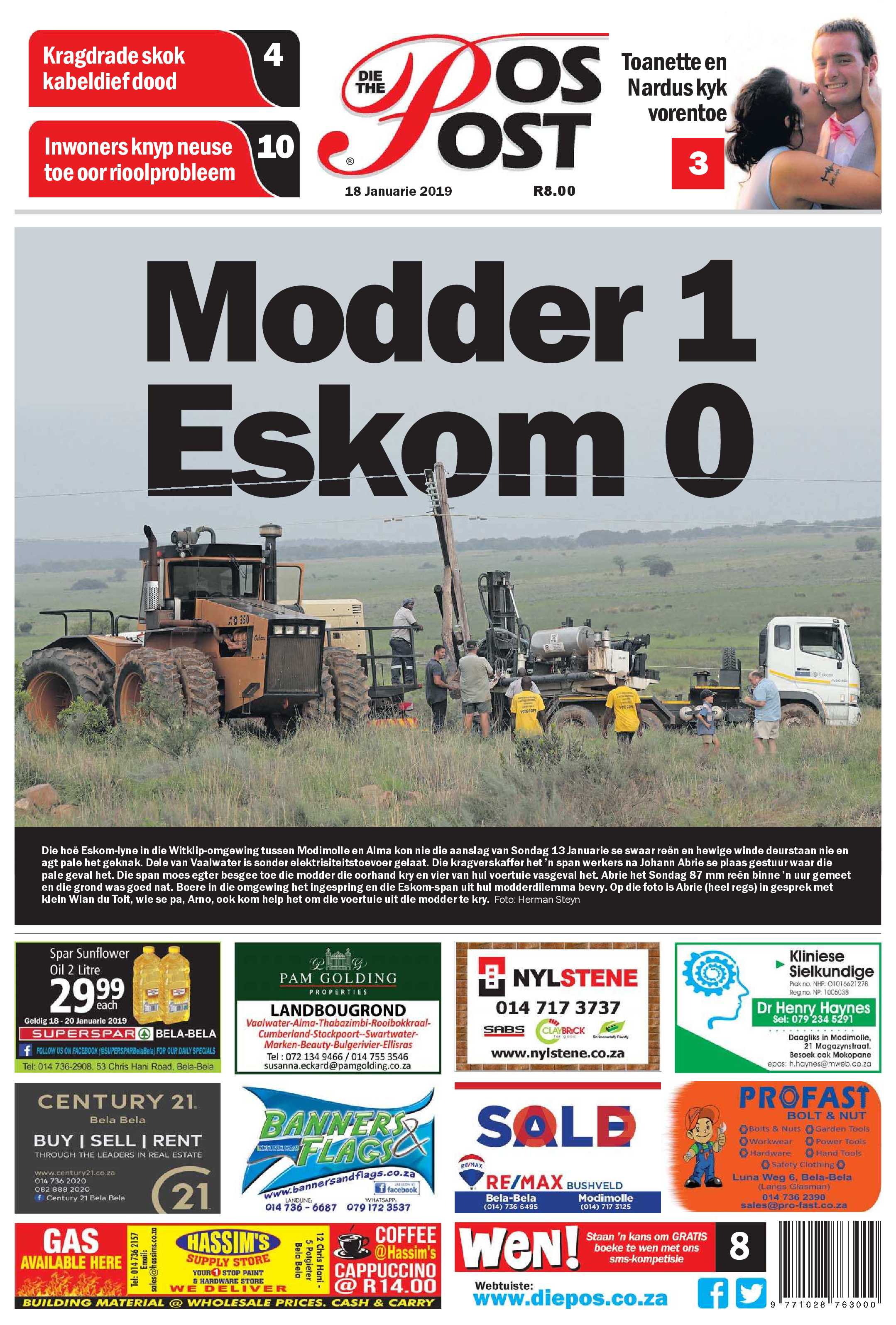 Die Pos 18 January 2019 page 1