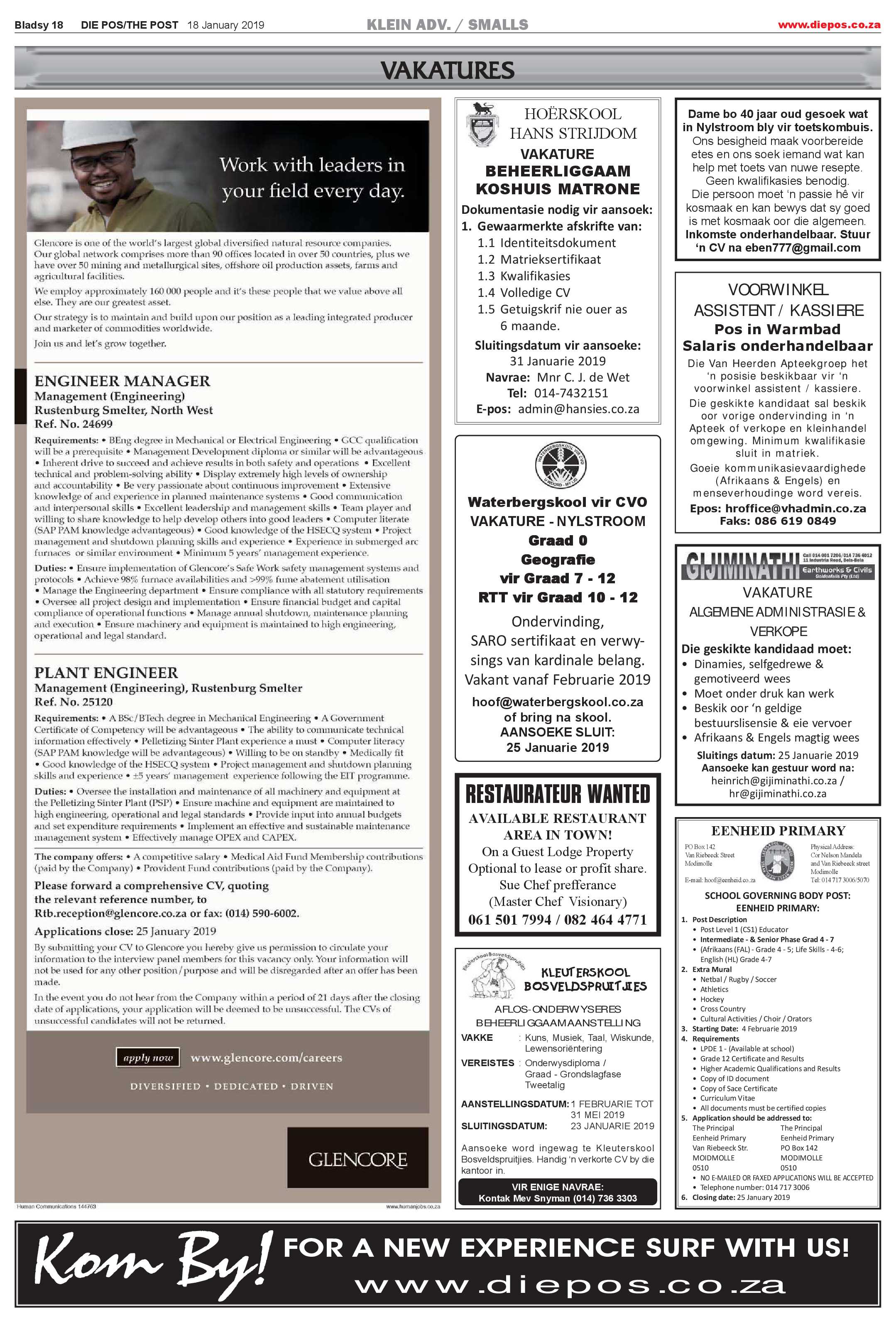 Die Pos 18 January 2019 page 18