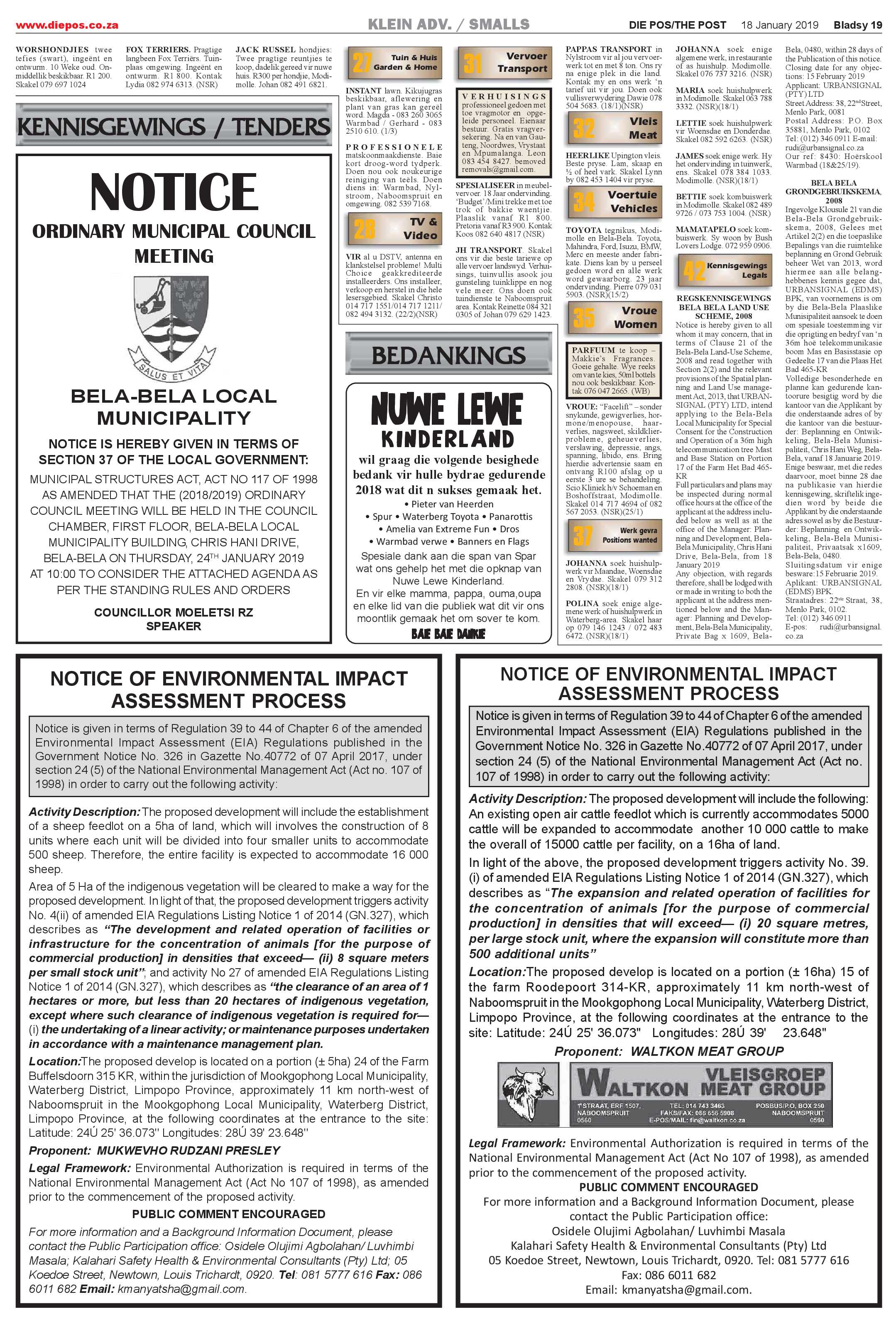 Die Pos 18 January 2019 page 19