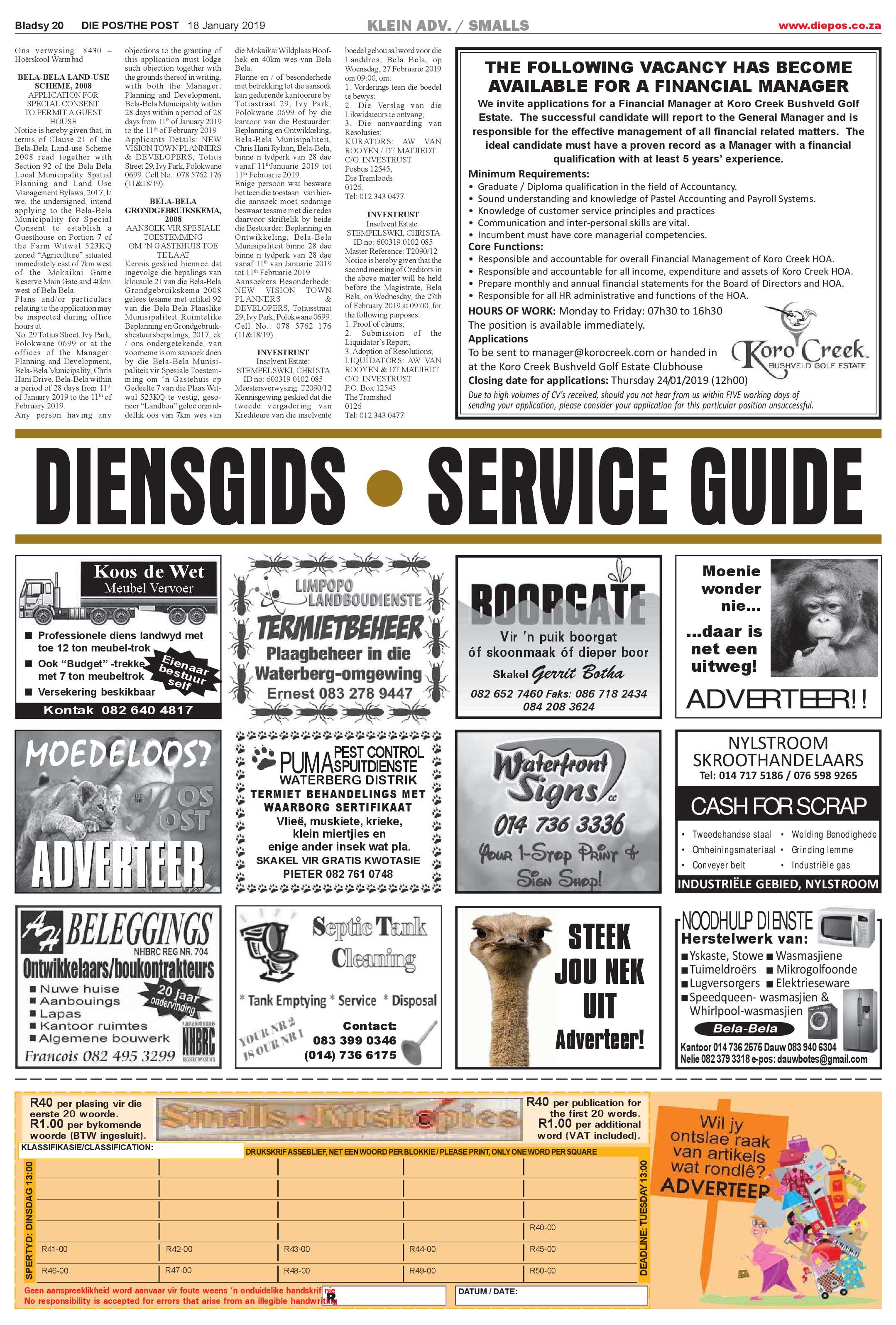 Die Pos 18 January 2019 page 20