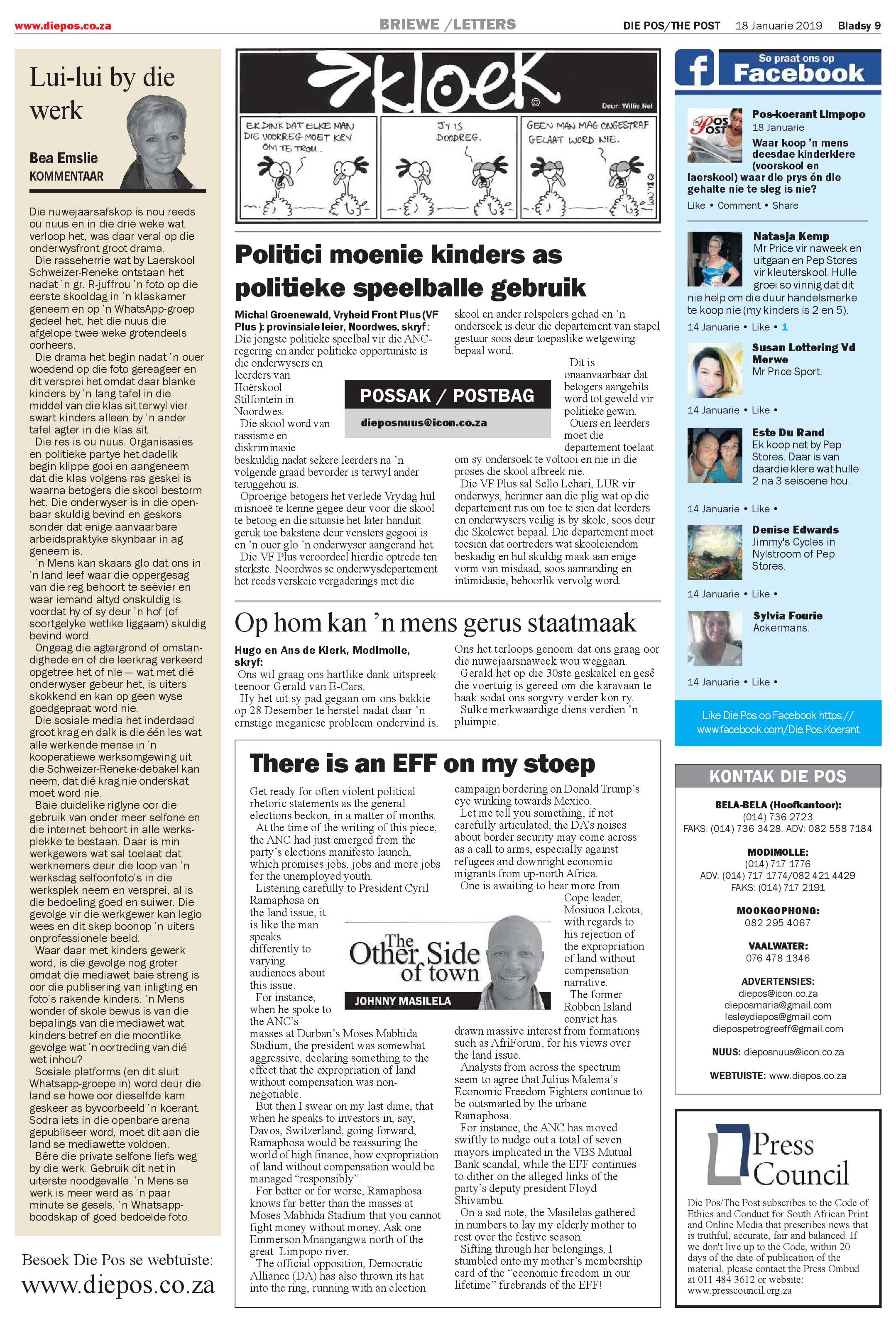 Die Pos 18 January 2019 page 9
