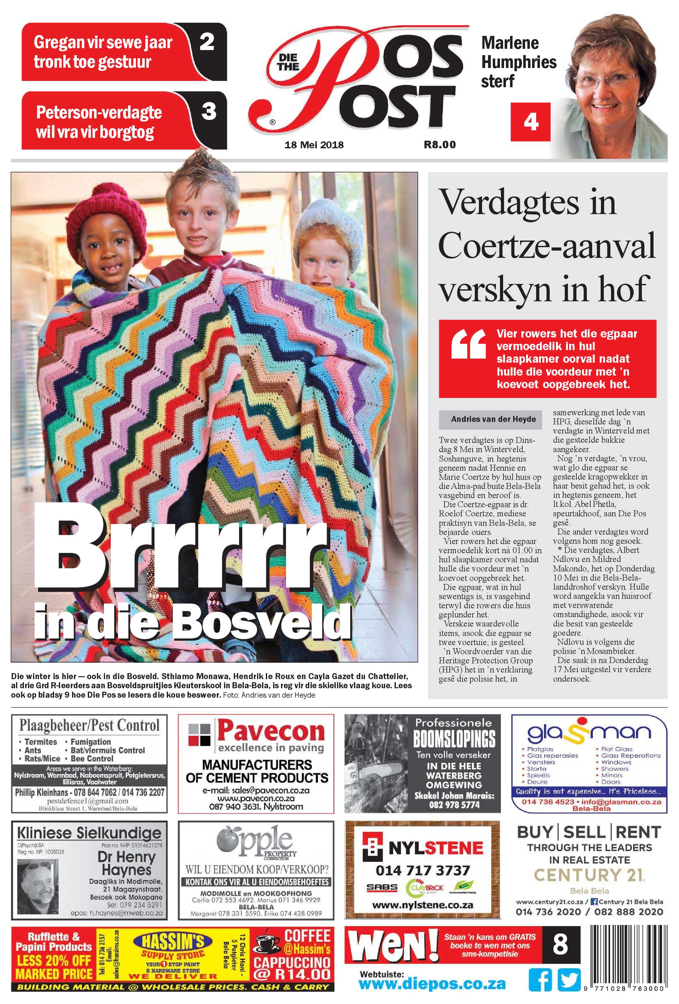 Die Pos 18 Mei 2018 page 1