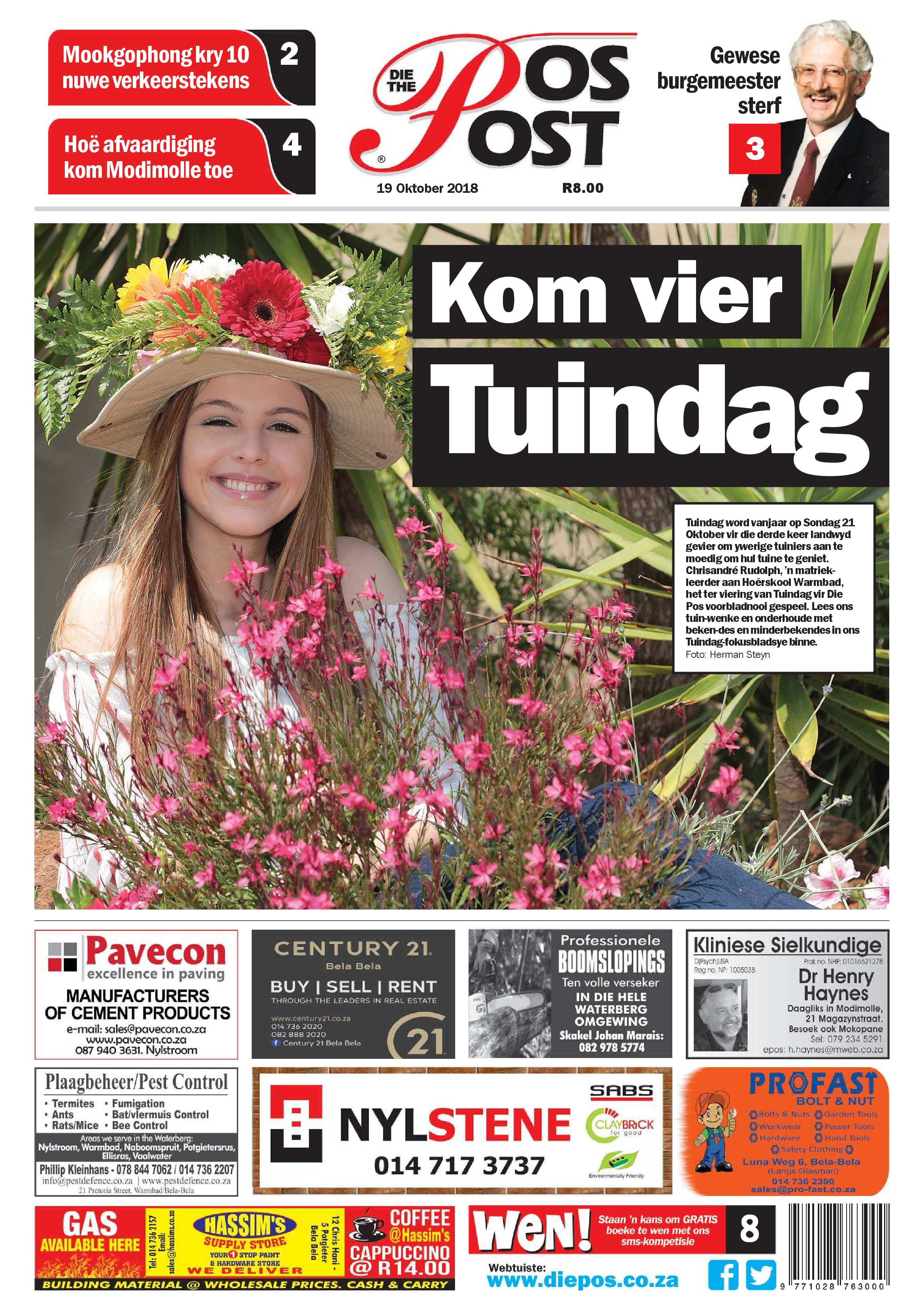 Die Pos 19 October 2018 page 1