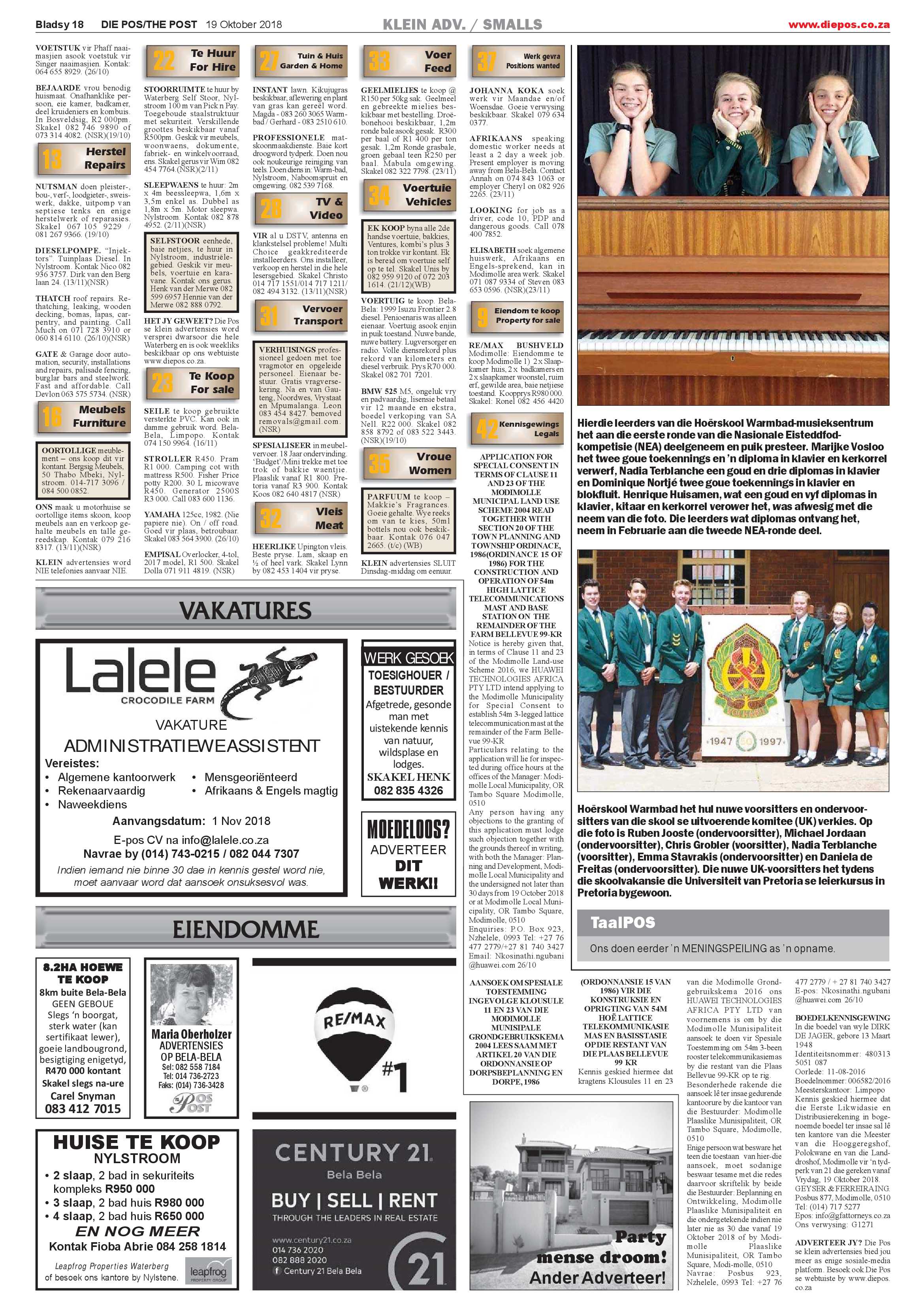 Die Pos 19 October 2018 page 18
