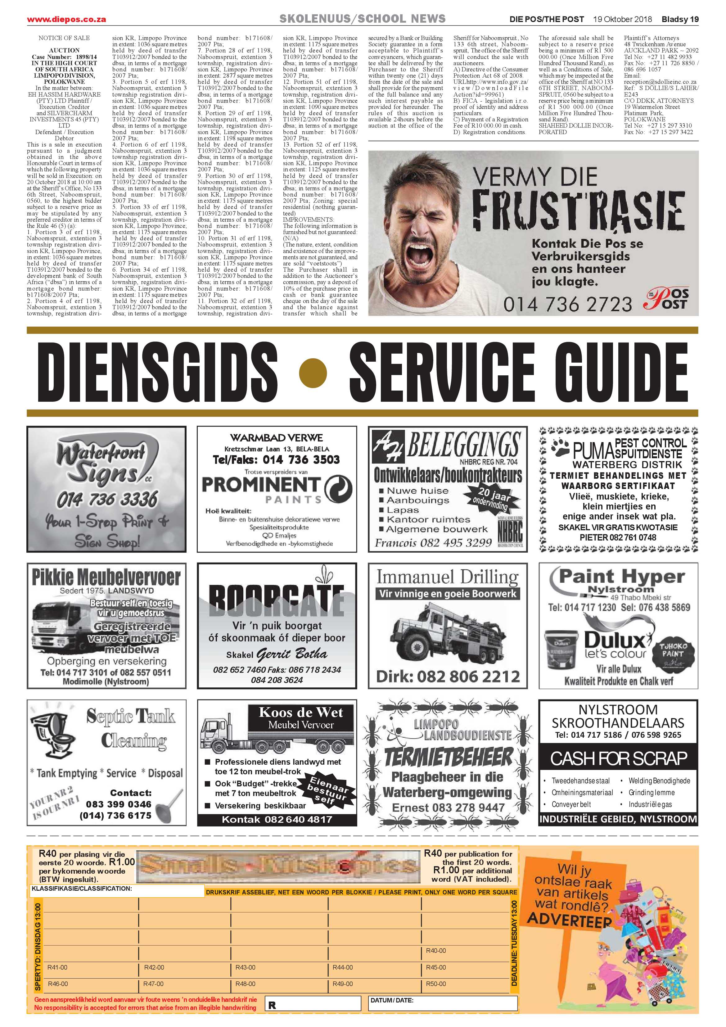 Die Pos 19 October 2018 page 19
