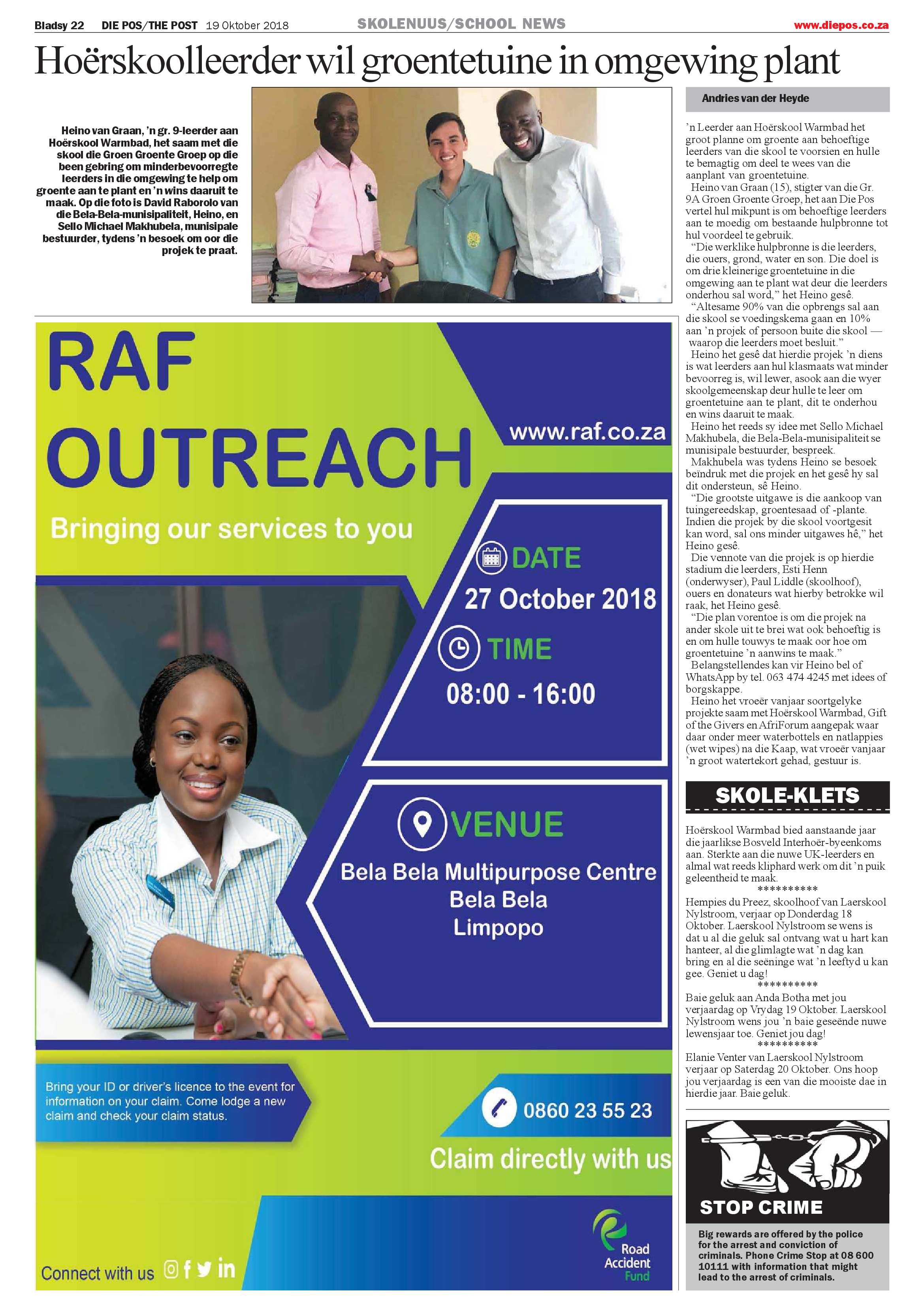 Die Pos 19 October 2018 page 22