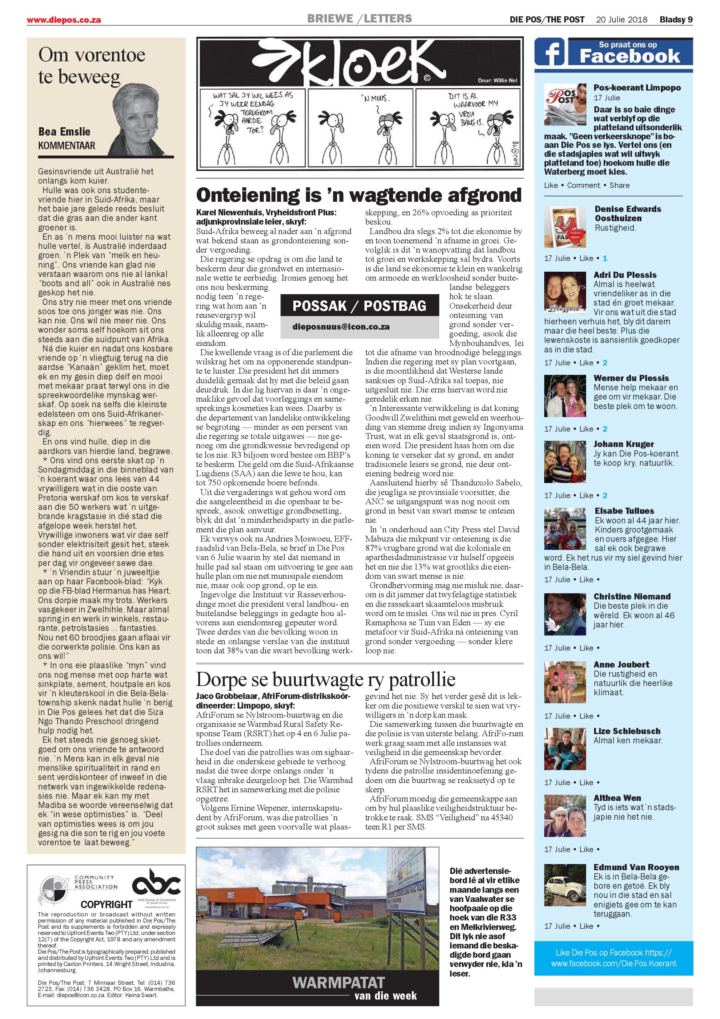 Die Pos 20 July 2018 page 9