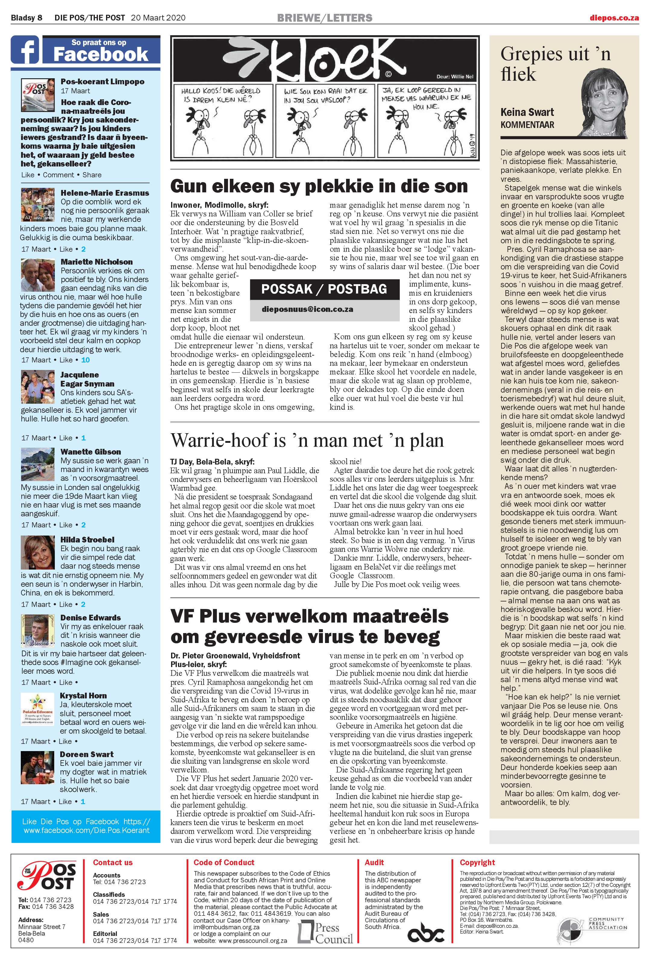 Die Pos 20 Maart 2020 page 8