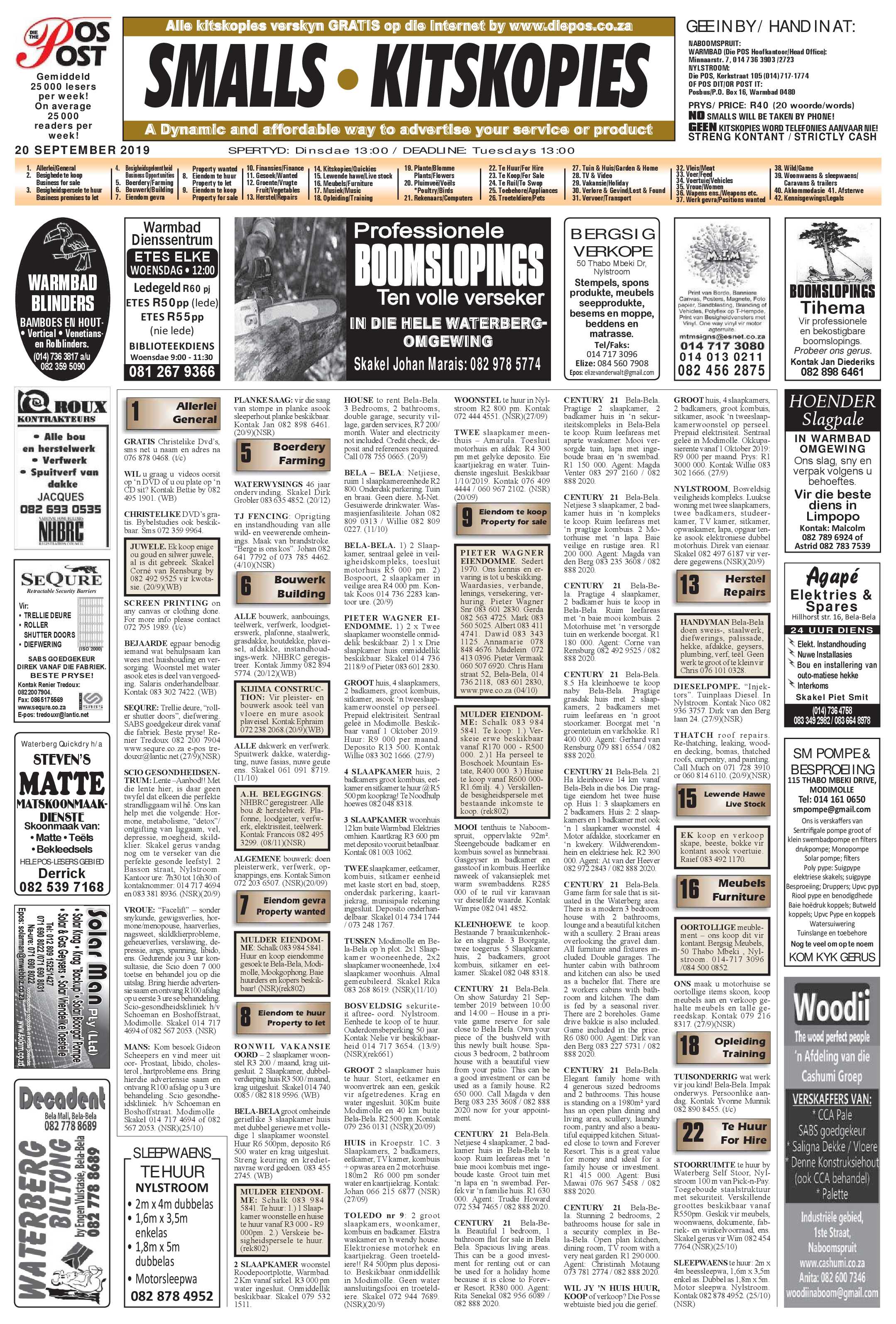 Die Pos 20 September 2019 page 15