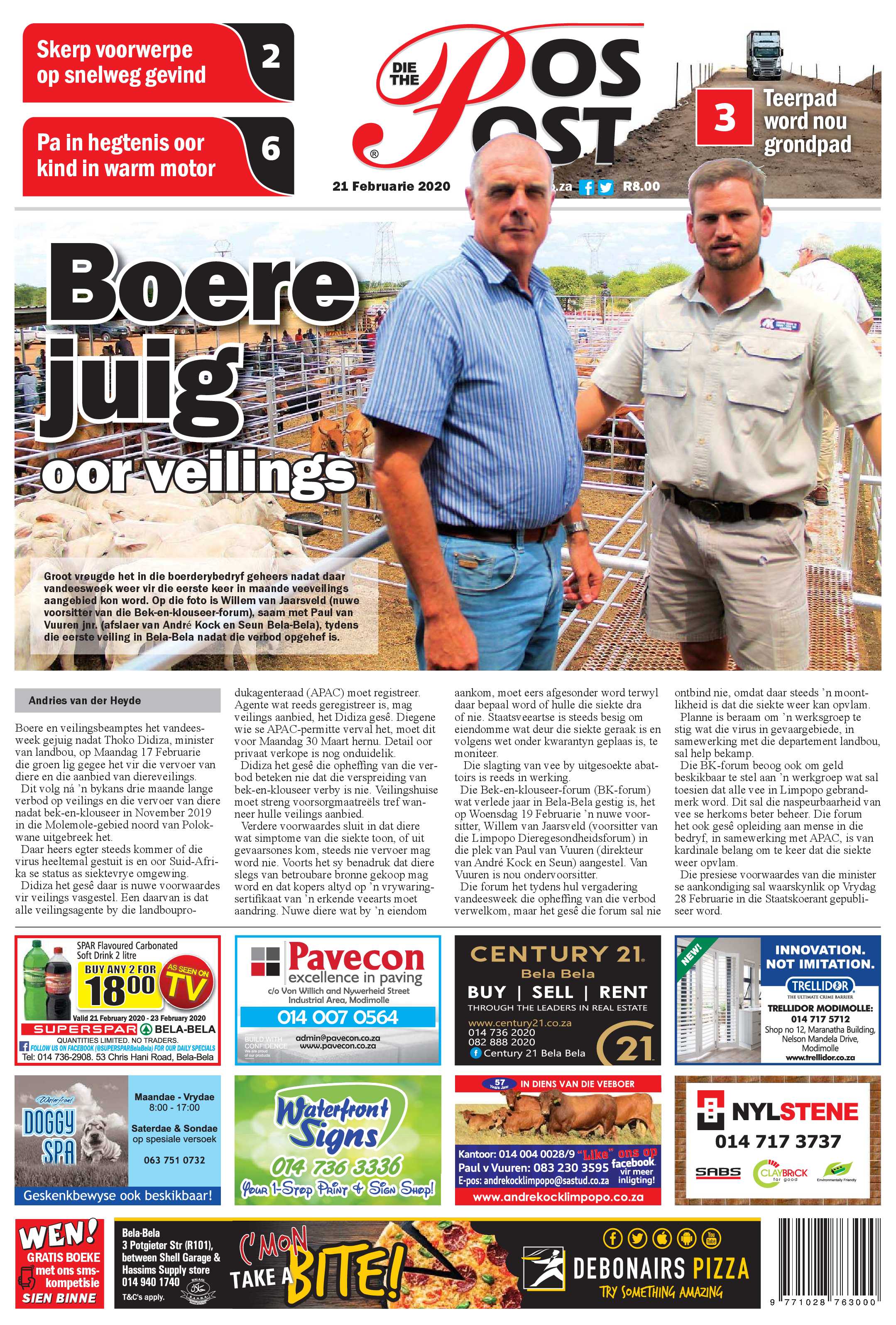 Die Pos 21 Februarie 2020 page 1