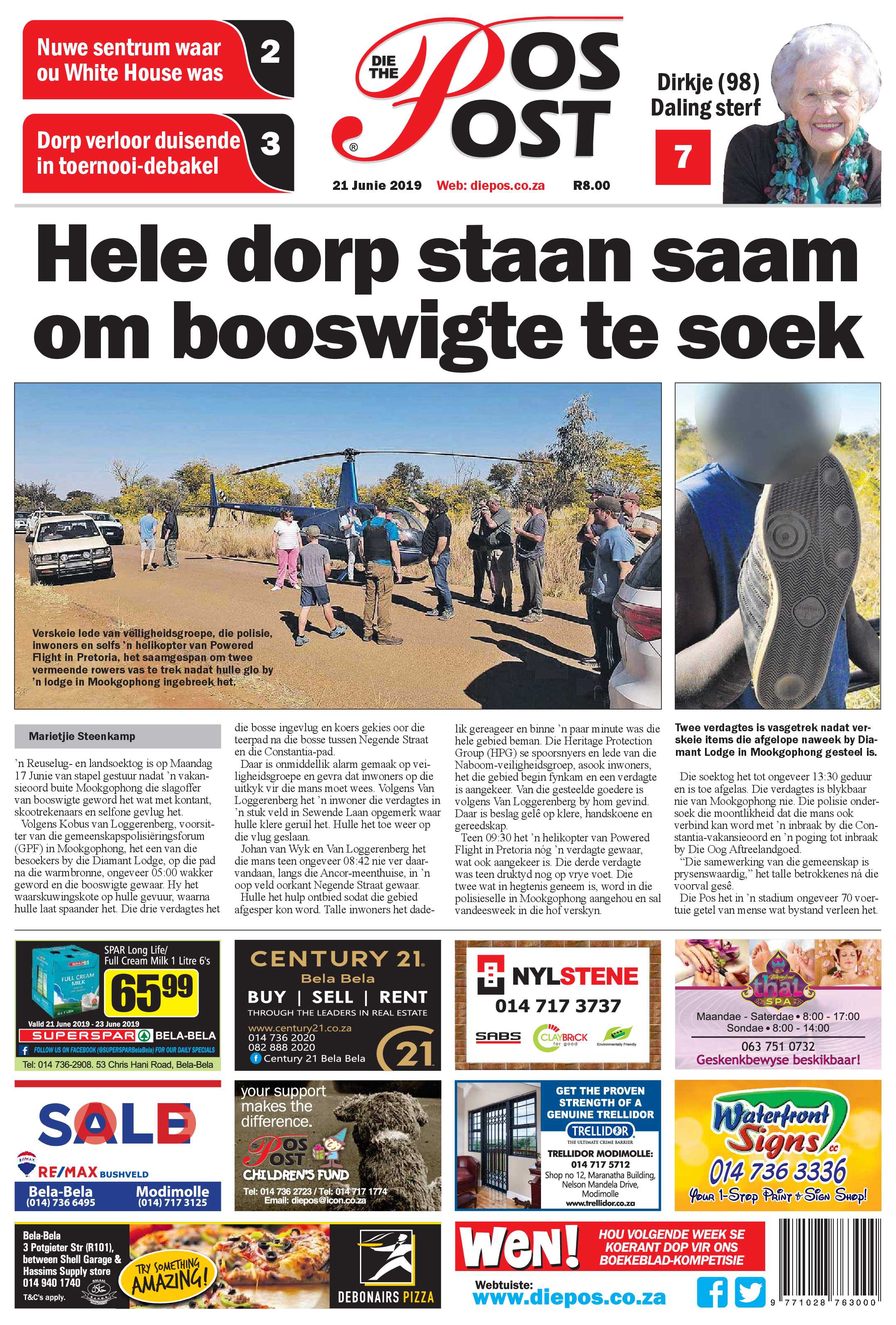 Die Pos 21 June 2019 page 1