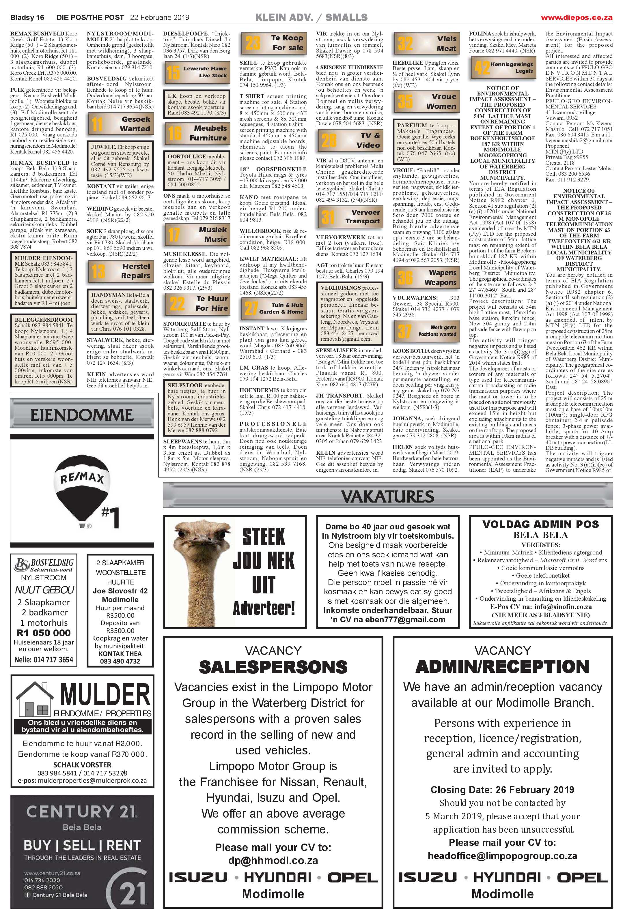 Die Pos 22 February 2019 page 16