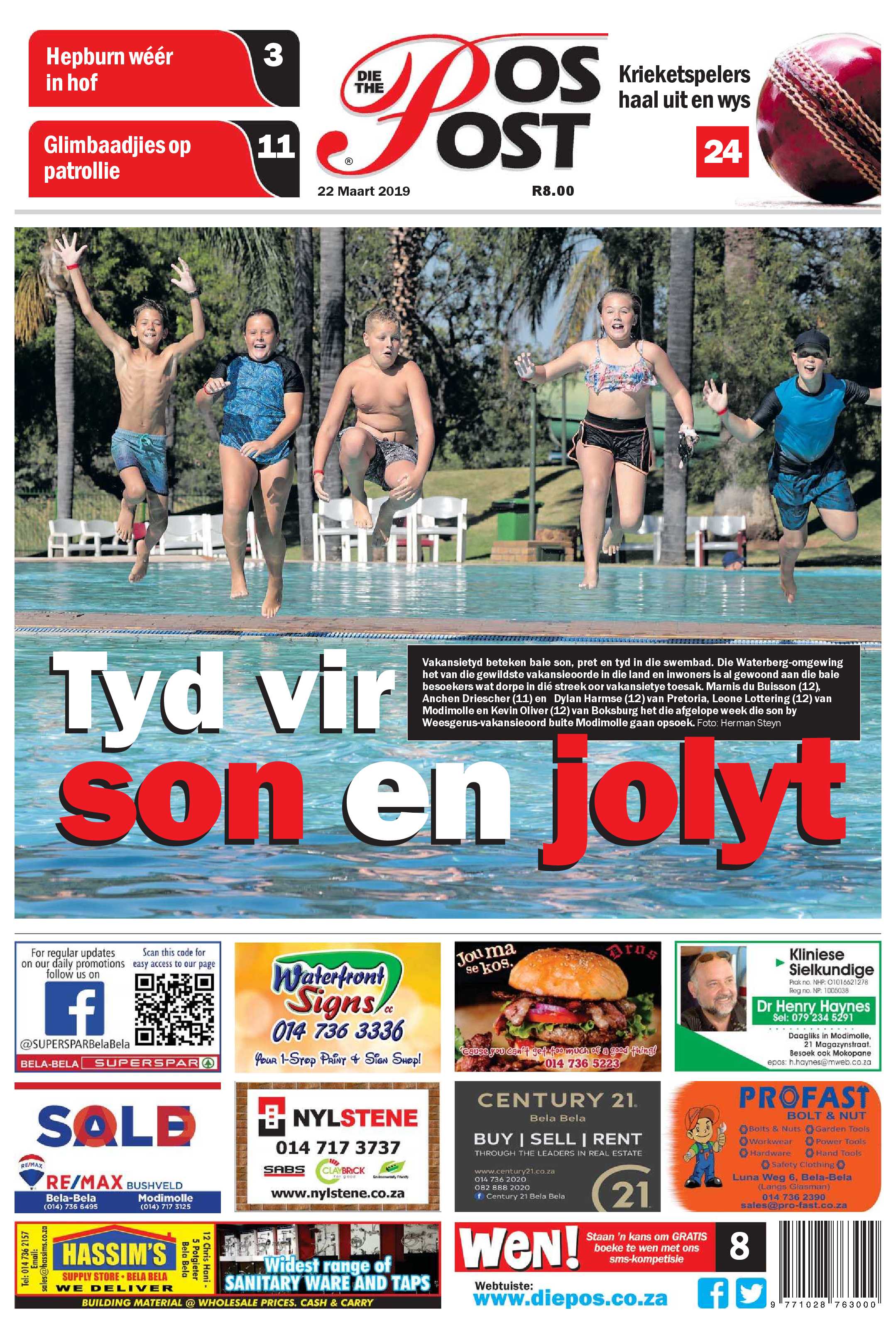 Die Pos 22 March 2019 page 1