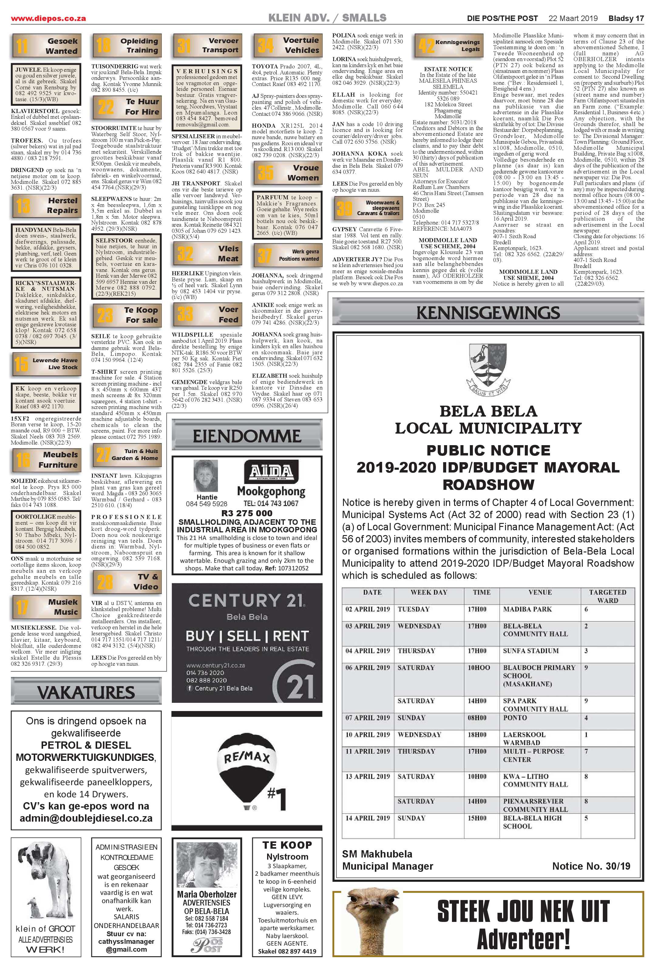 Die Pos 22 March 2019 page 17