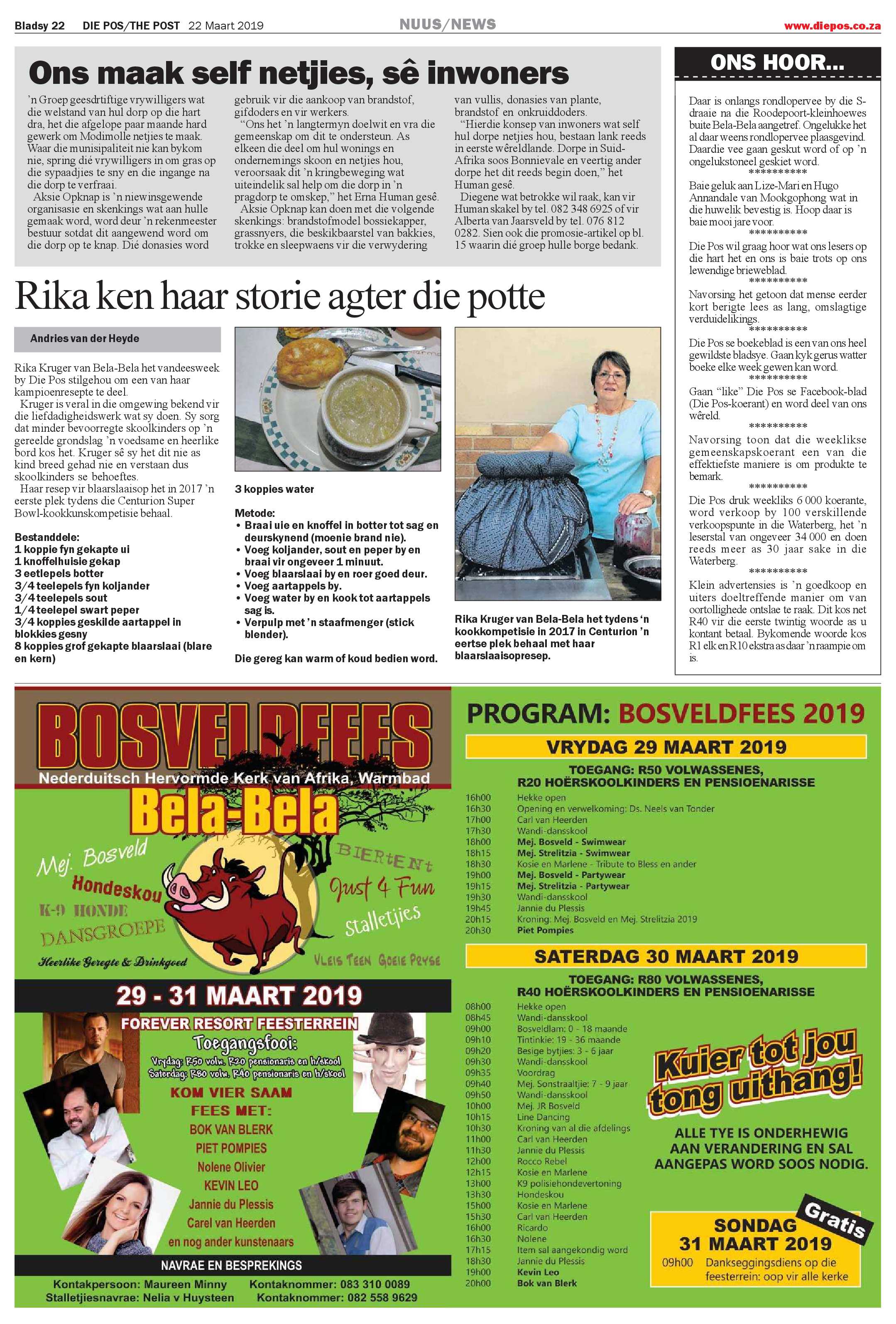 Die Pos 22 March 2019 page 22