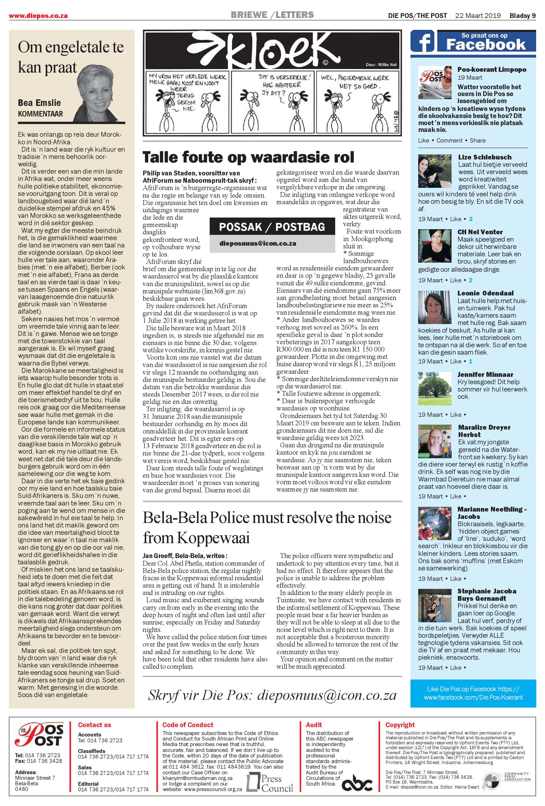 Die Pos 22 March 2019 page 9