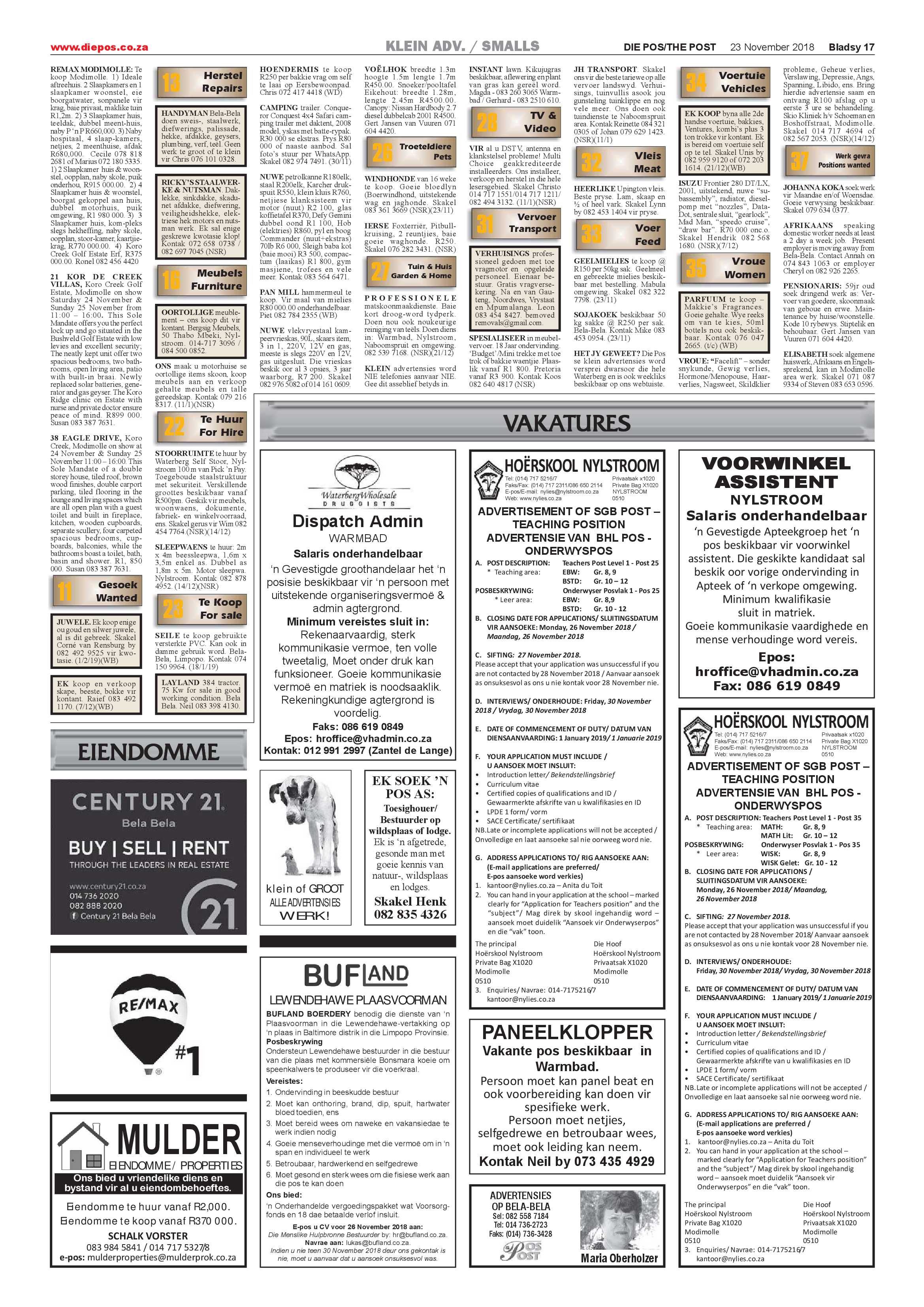 Die Pos 23 November 2018 page 17