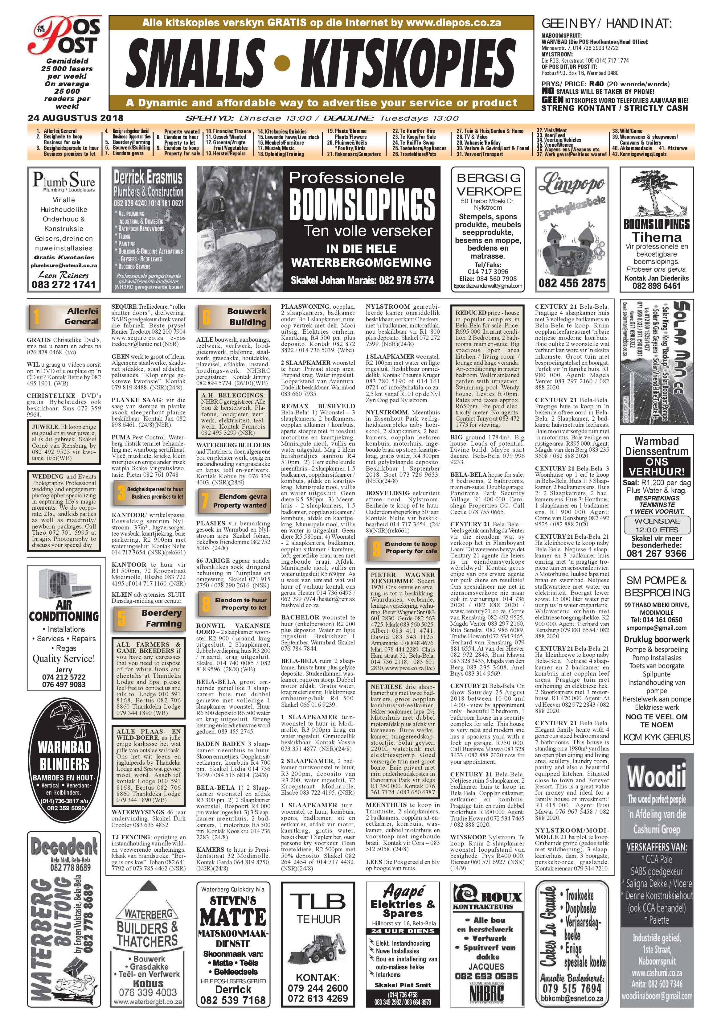 Die Pos 24 August 2018 page 24