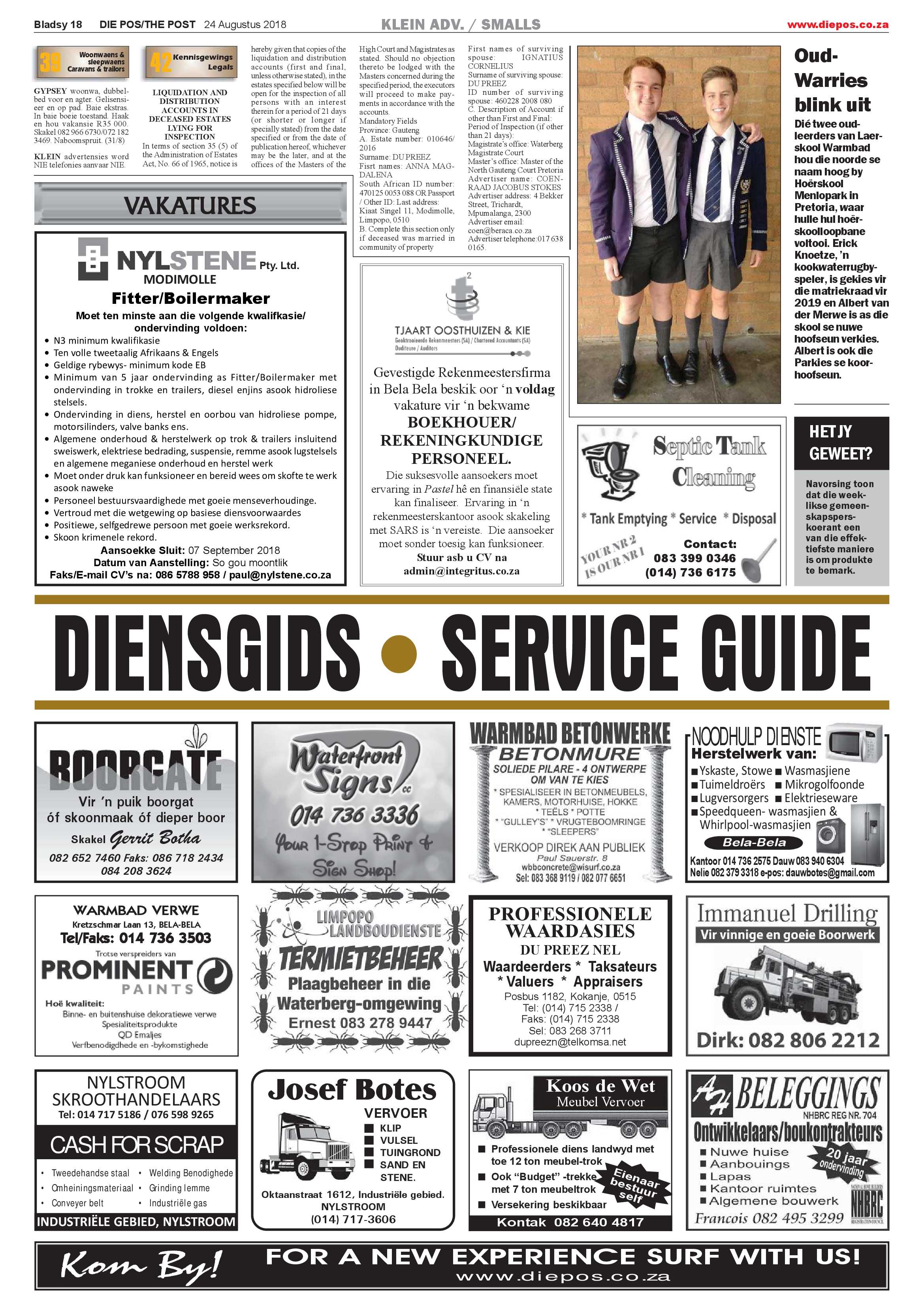 Die Pos 24 August 2018 page 26