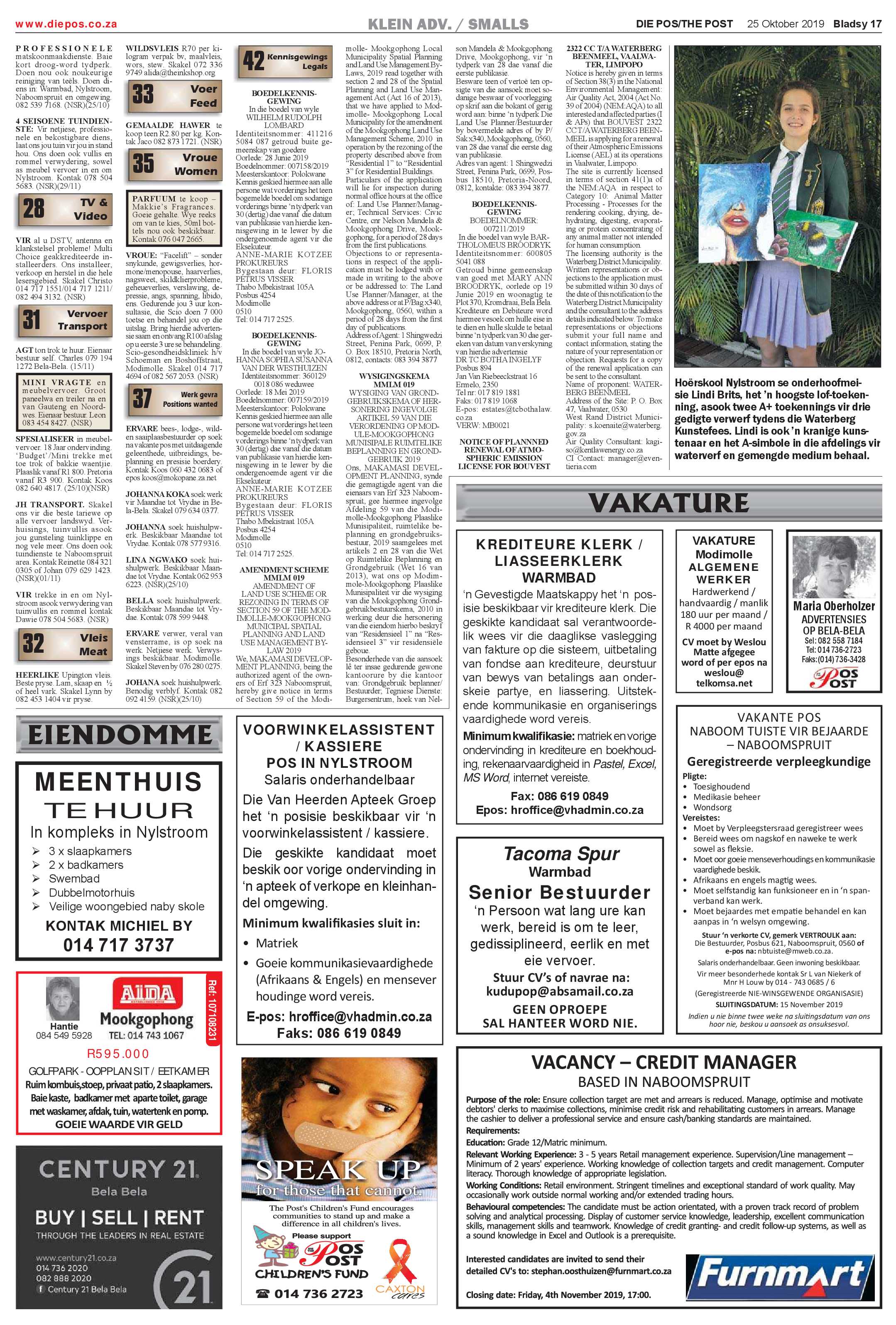 Die Pos 25 October 2019 page 17