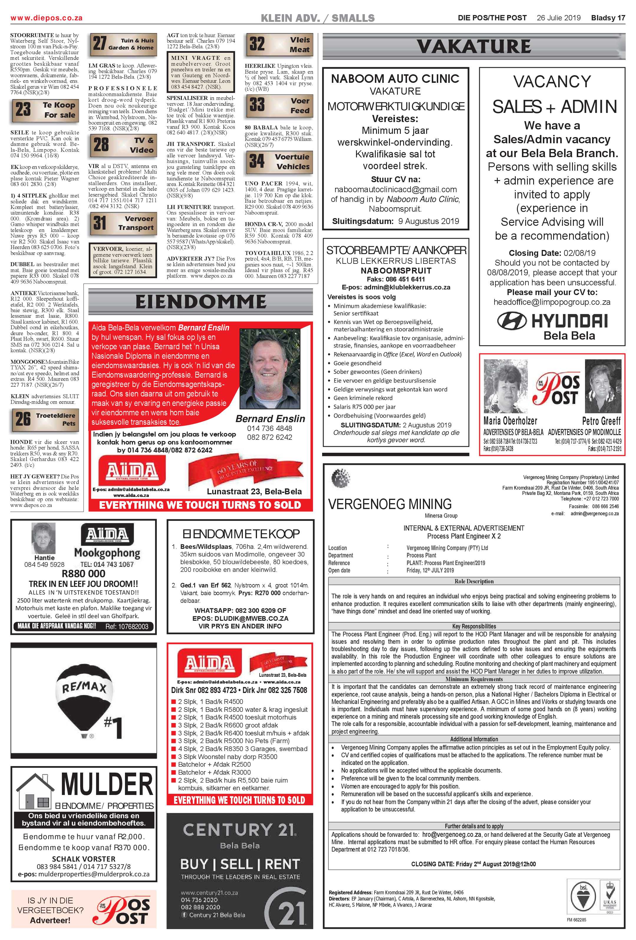 Die Pos 26 July 2019 page 17